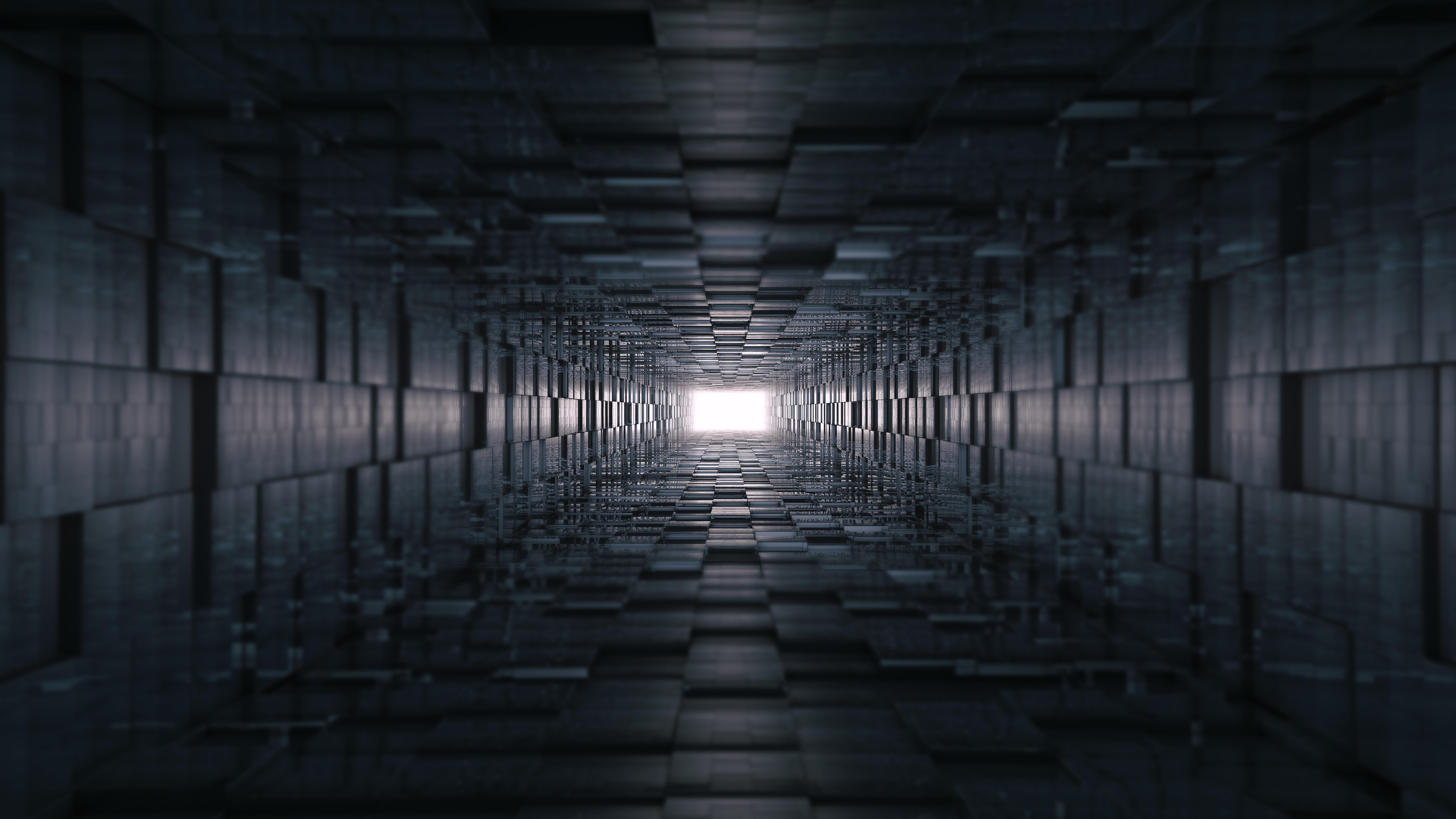 3D Tunnel Abstract 8k, HD 3D, 4k Wallpaper, Image