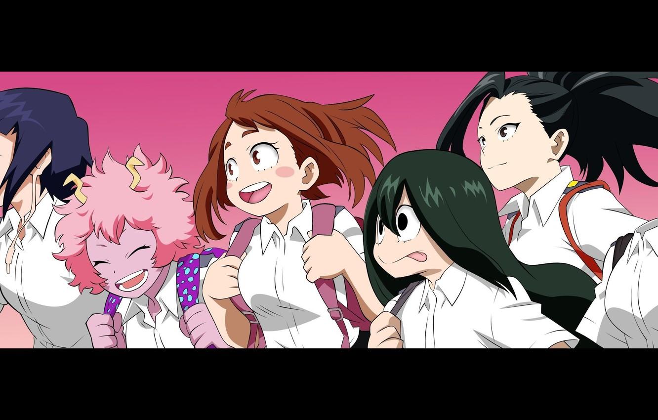 Wallpaper girls, anime, hero, manga, yuusha, seifuku, super