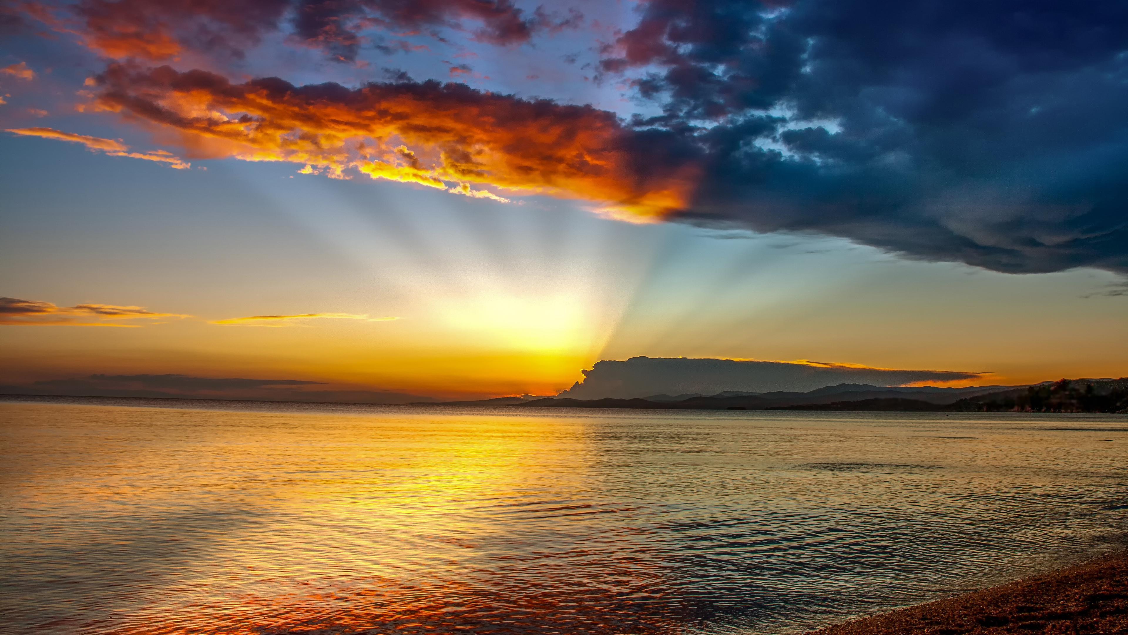 Wallpaper 4k Blue Hour Sunset Beach 4k 4k Wallpaper, Beach