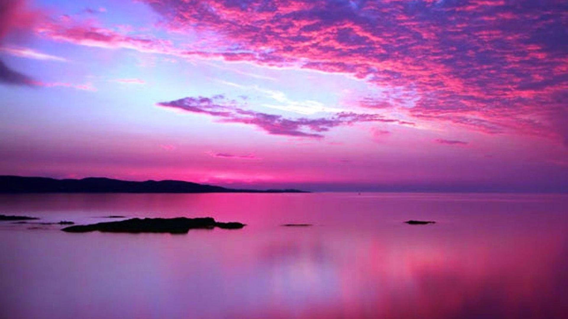 Pink and Purple Sunset Wallpaper Free Pink and Purple Sunset Background