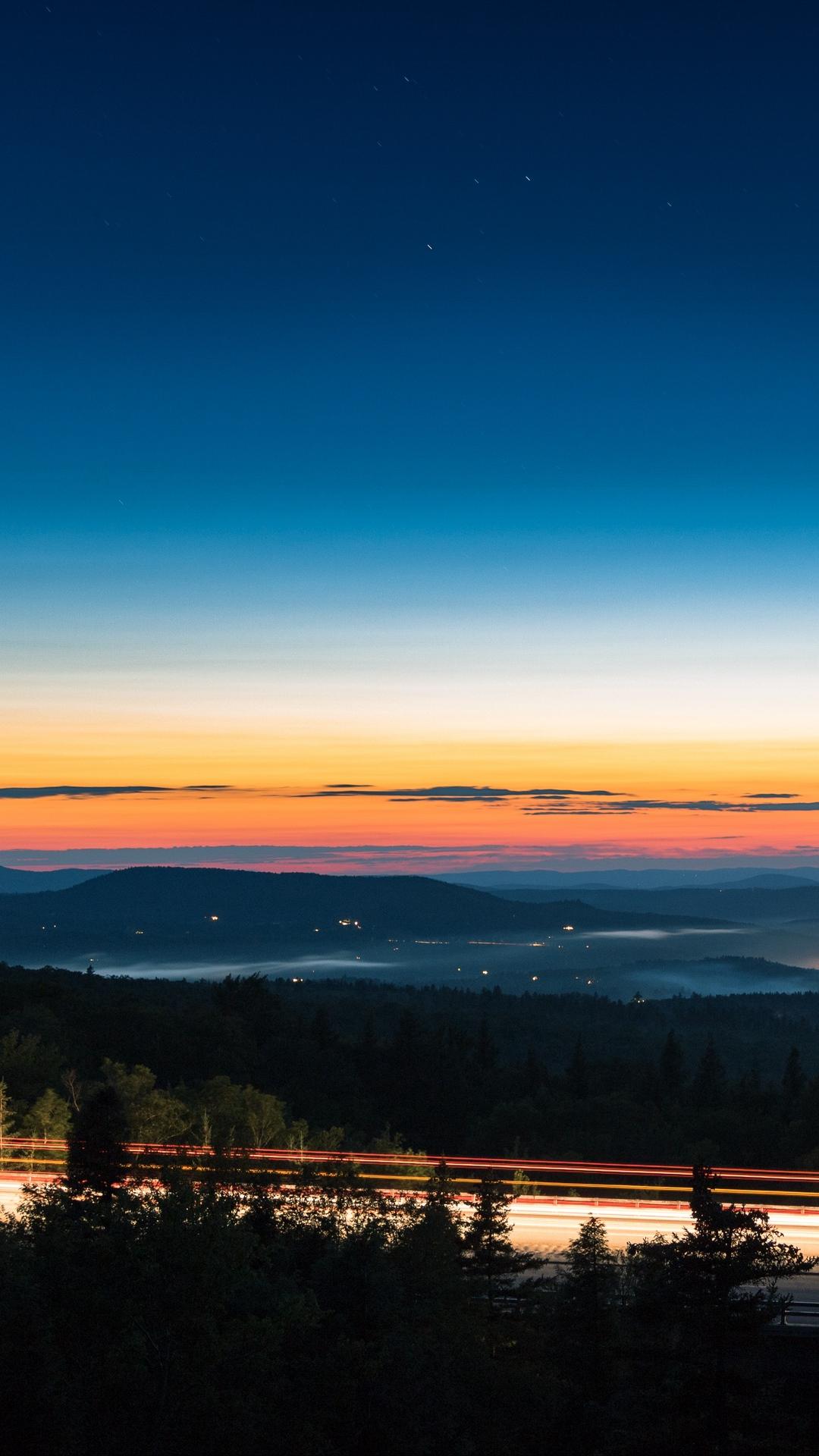 Night Sky Sunset Wallpaper - [1080x1920]