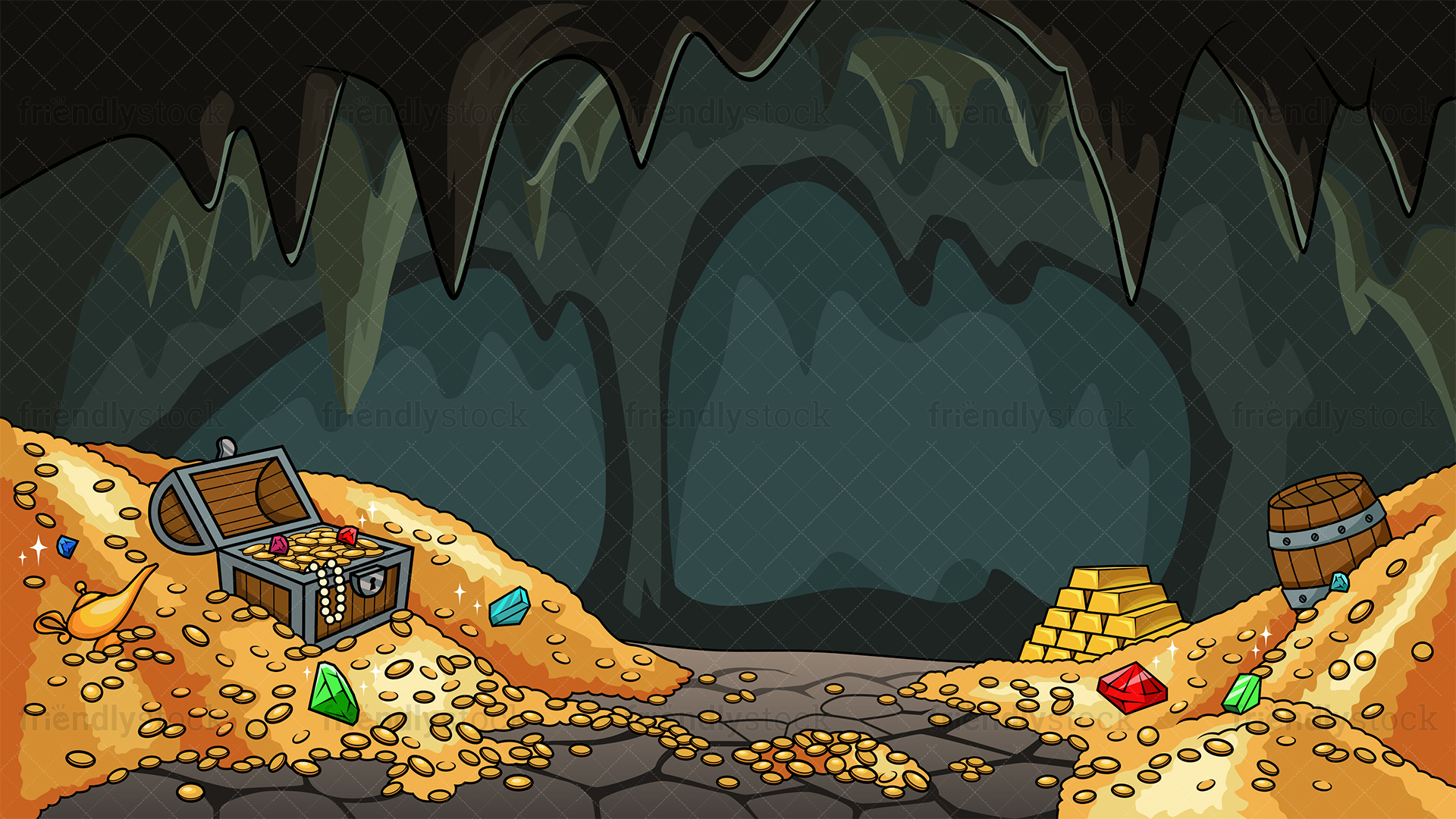 Treasure Cave Background