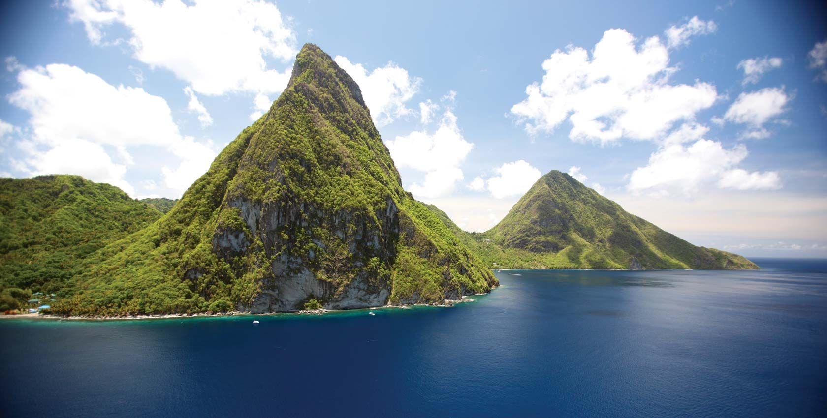 Pitons St. Lucia Wallpapers Wallpaper Cave