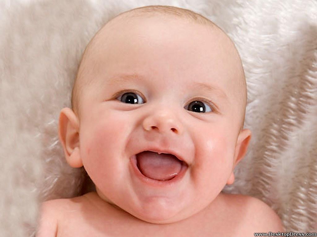 Desktop Wallpaper Babies Background Little Cute Baby Big Laugh