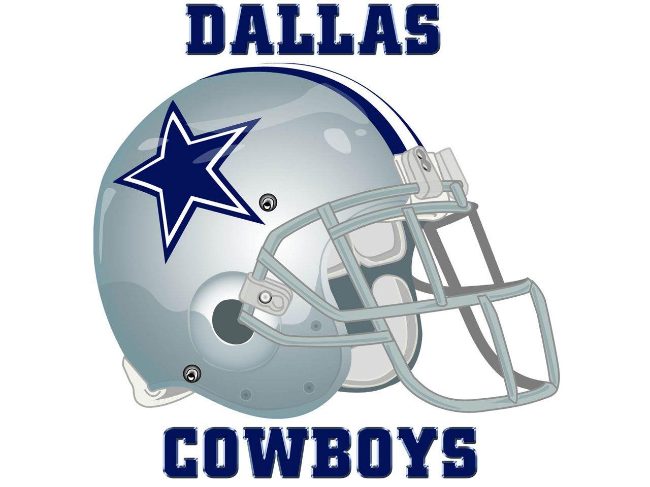 Download Dallas Cowboys Logo With White Helmet Wallpaper