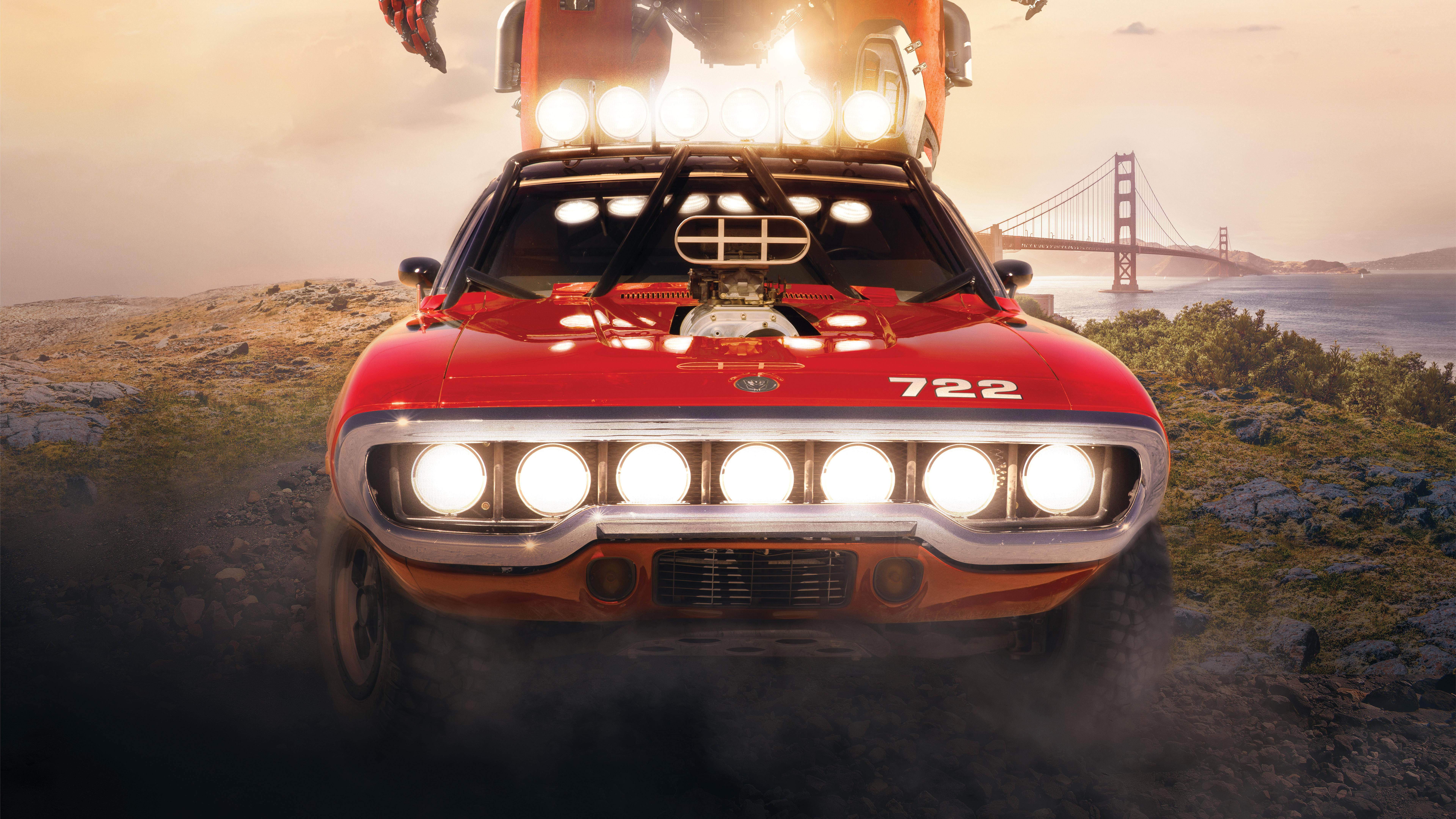 Shatter Decepticon Muscle Car in Bumblebee 4K 8K Wallpaper