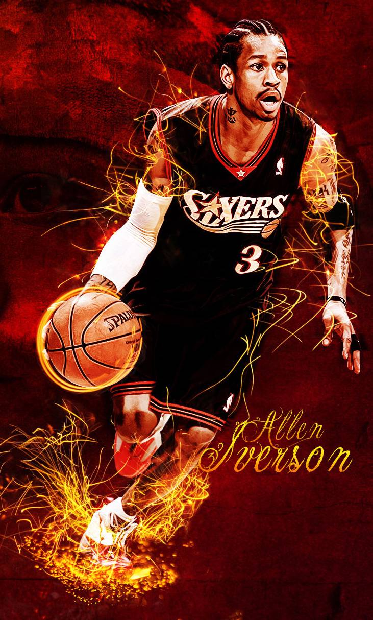 HD wallpaper NBA Allen Iverson Philadelphia 76ers basketball sports   Wallpaper Flare