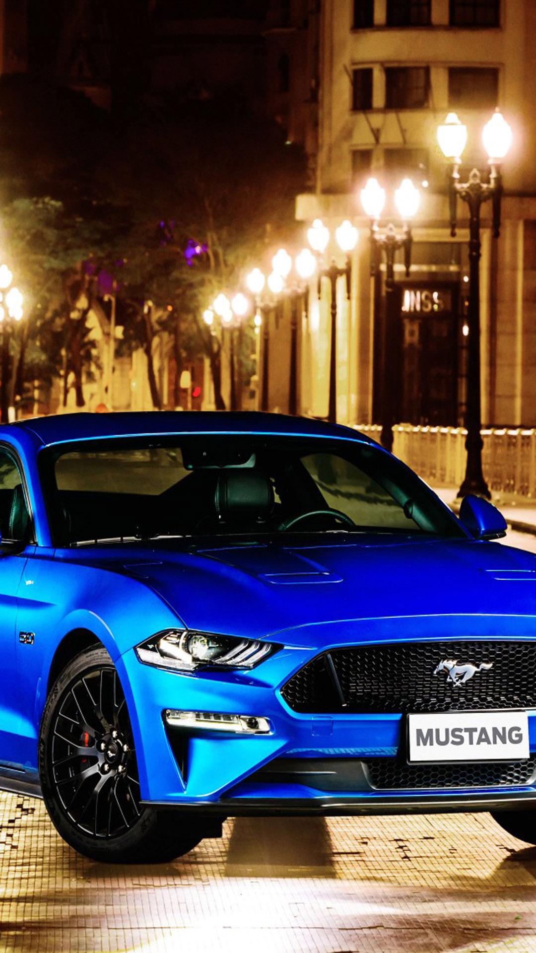 Download Blue Ford Mustang GT Fastback Free Pure 4K Ultra HD