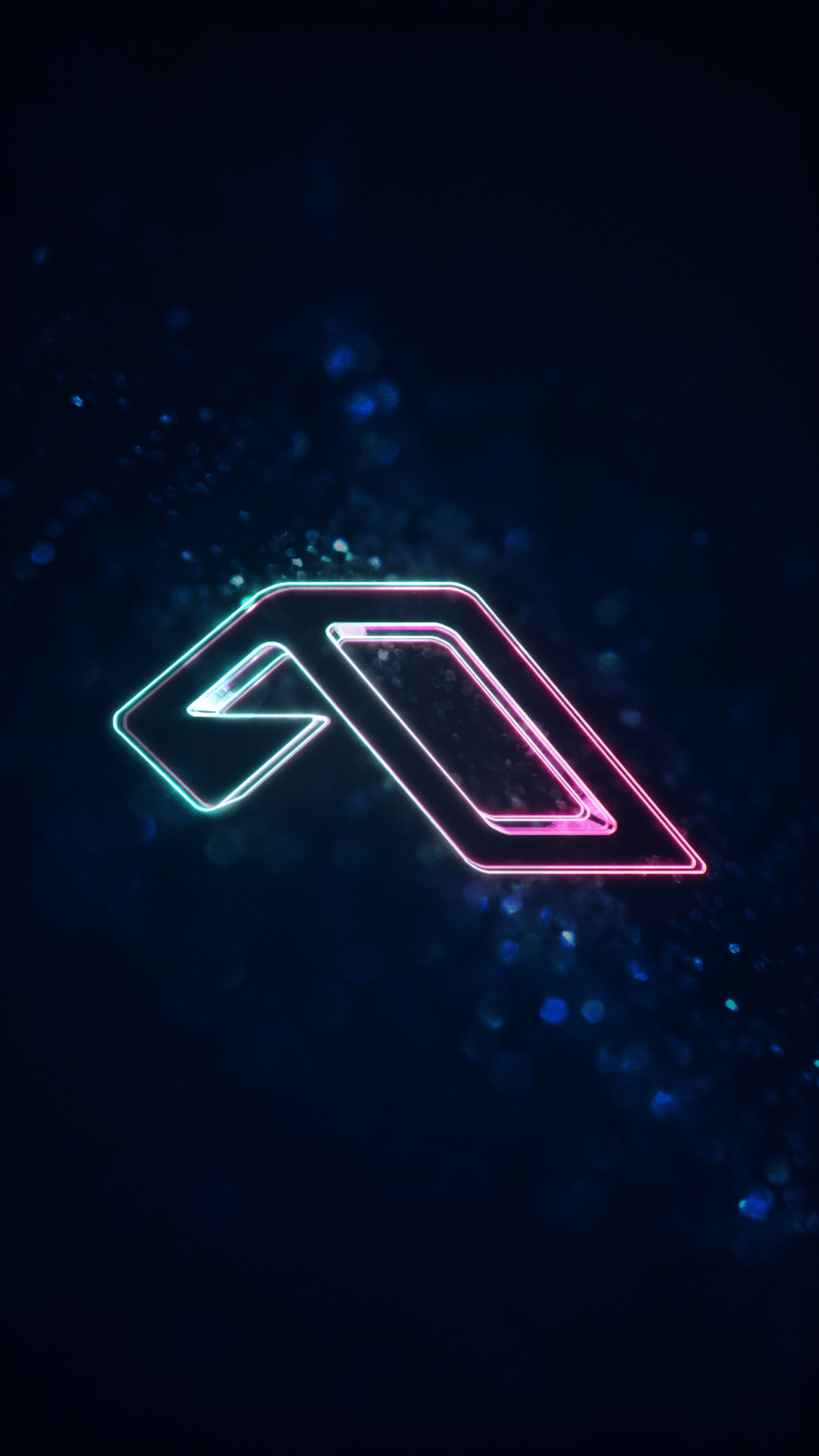 3D Neon Anjunabeats Mobile Wallpaper iPhone / Android