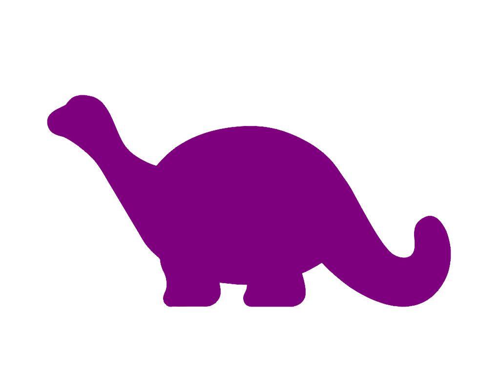Clipart of barney the purple dinosaur