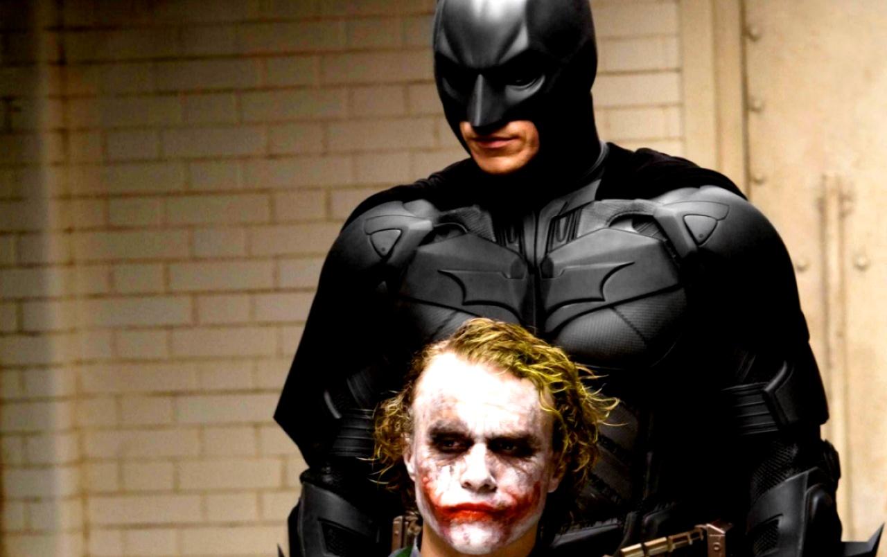 Batman and the Joker wallpaper. Batman and the Joker stock