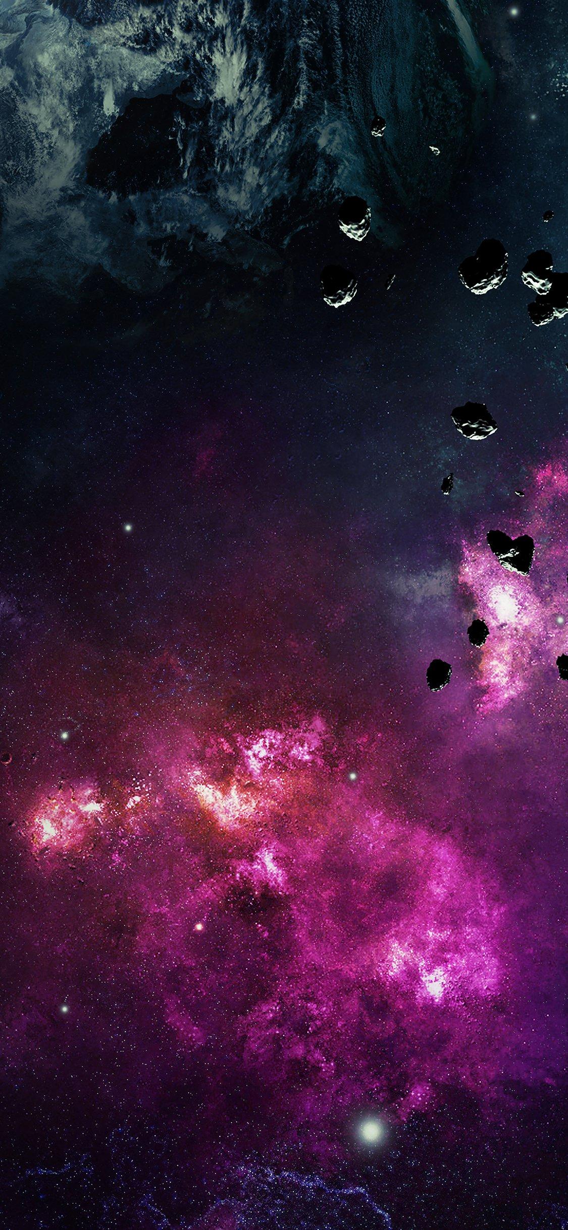 Space planet stars stellar dark iPhone X Wallpapers Free Download