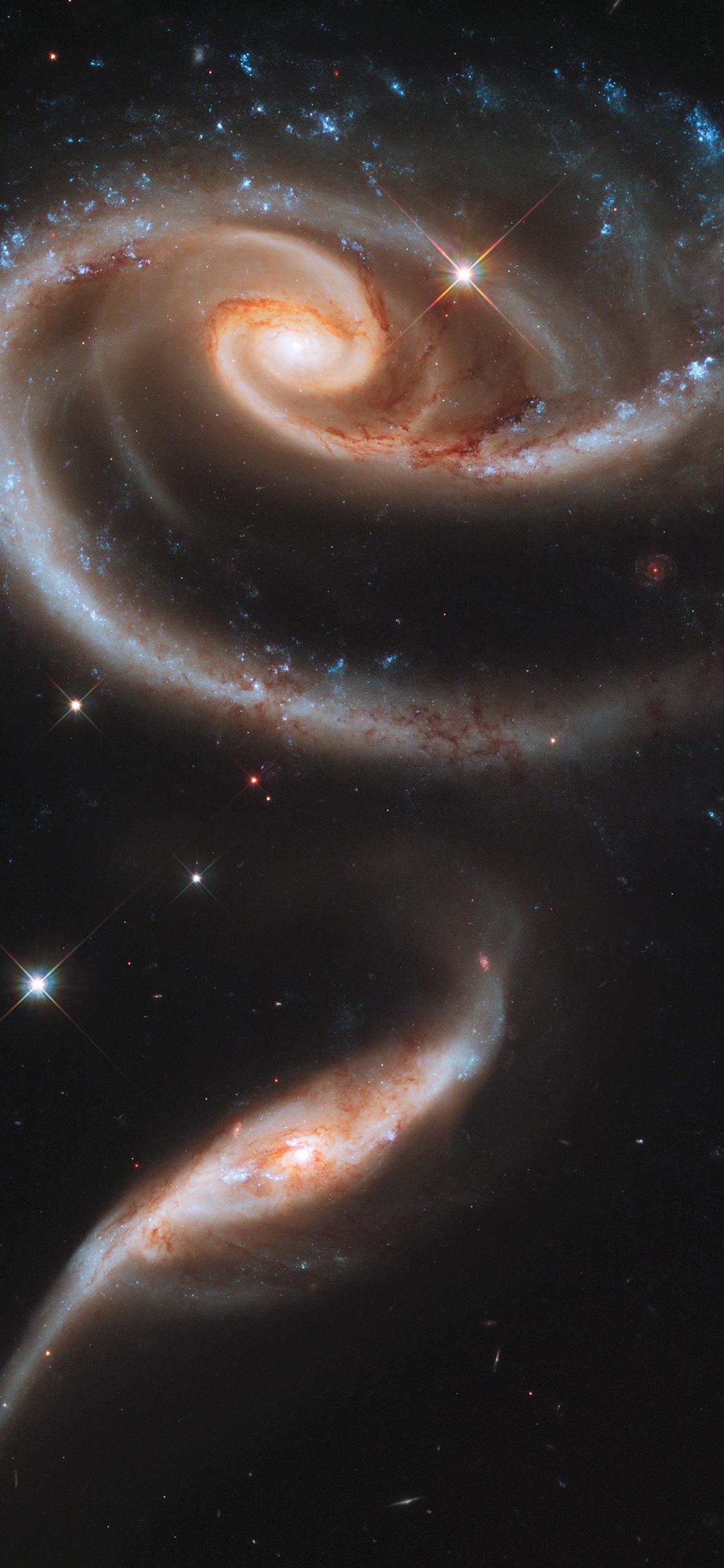 Galaxy universe space dark iPhone X Wallpaper Free Download