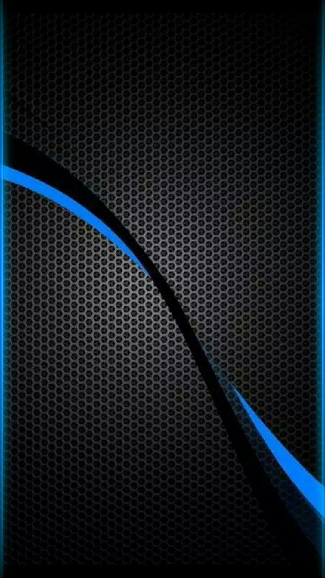 Black with Blue Wallpaper. *Abstract and Geometric