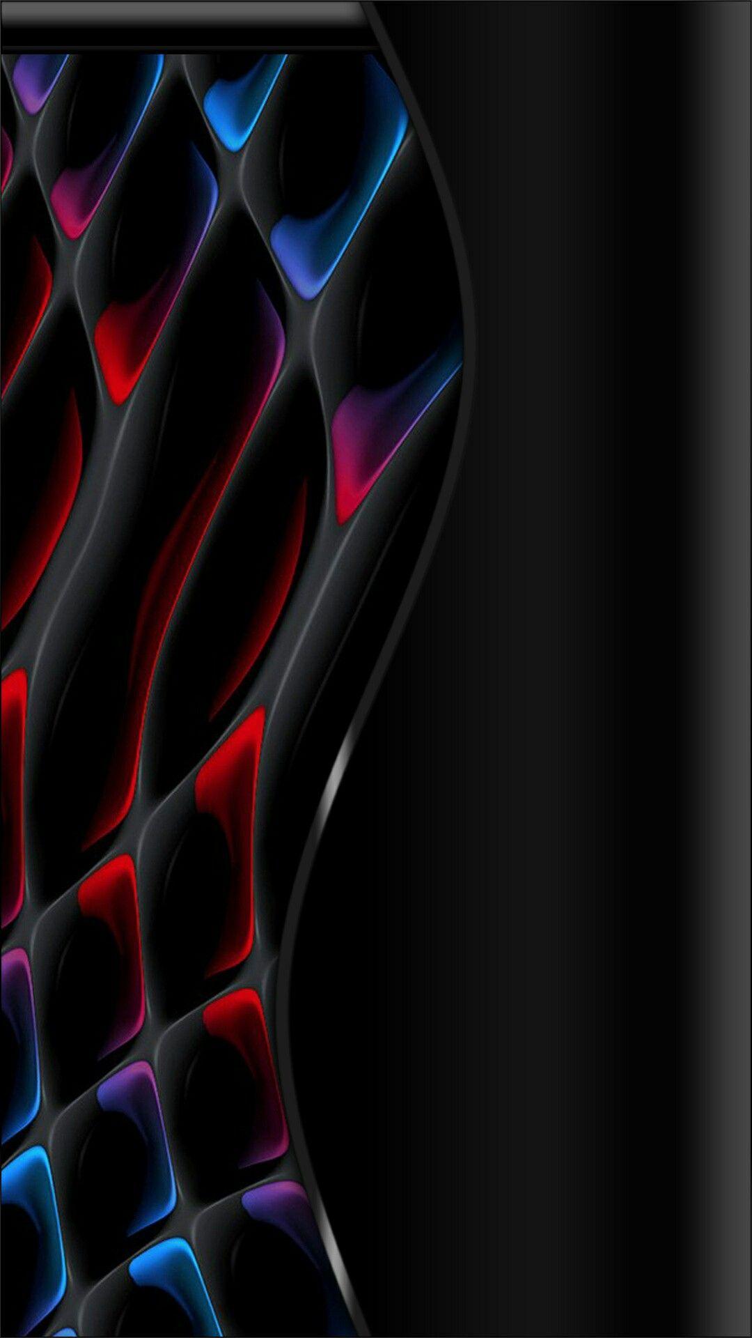 red blue black. abstract. iPhone wallpaper, Cellphone