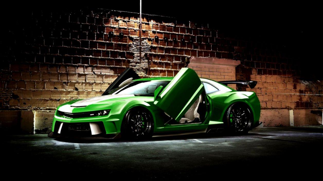 Cars Background Cool Green Sport Car. Wallpaper Just do It