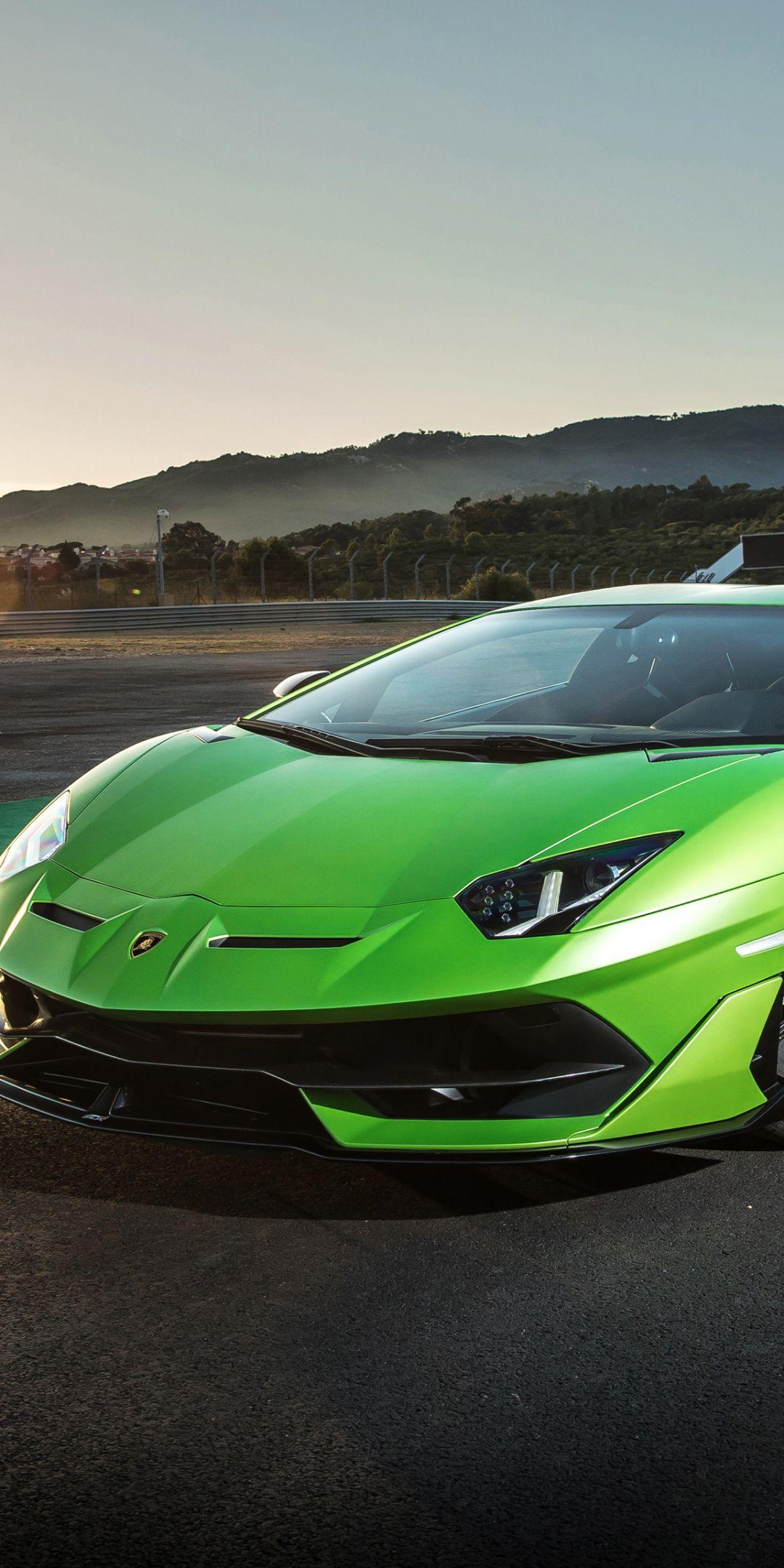 Lamborghini Aventador SVJ, green, sports car, 2018