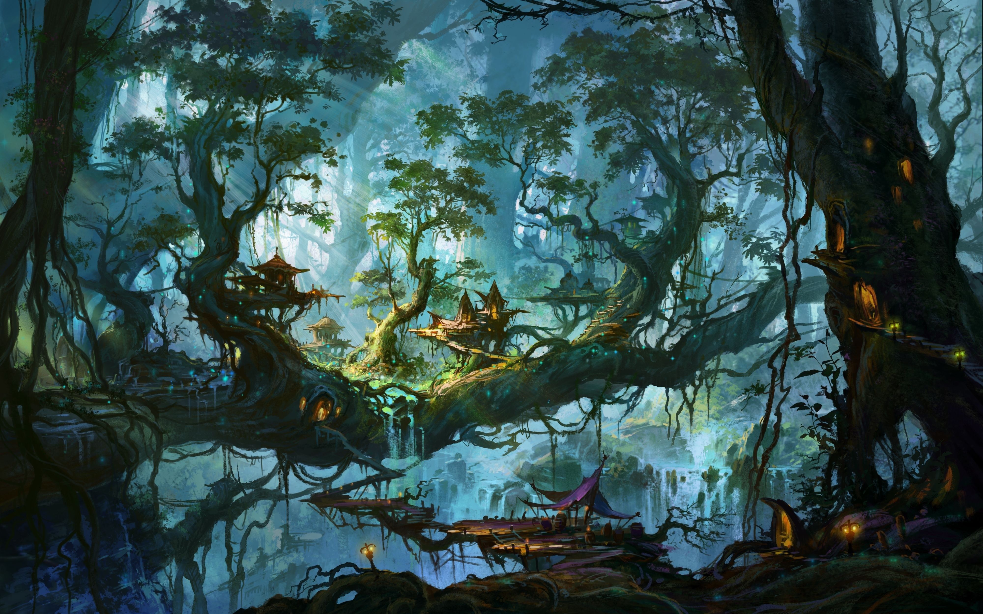 Wallpaper. Fantasy art landscapes, Fantasy landscape, Fantasy forest