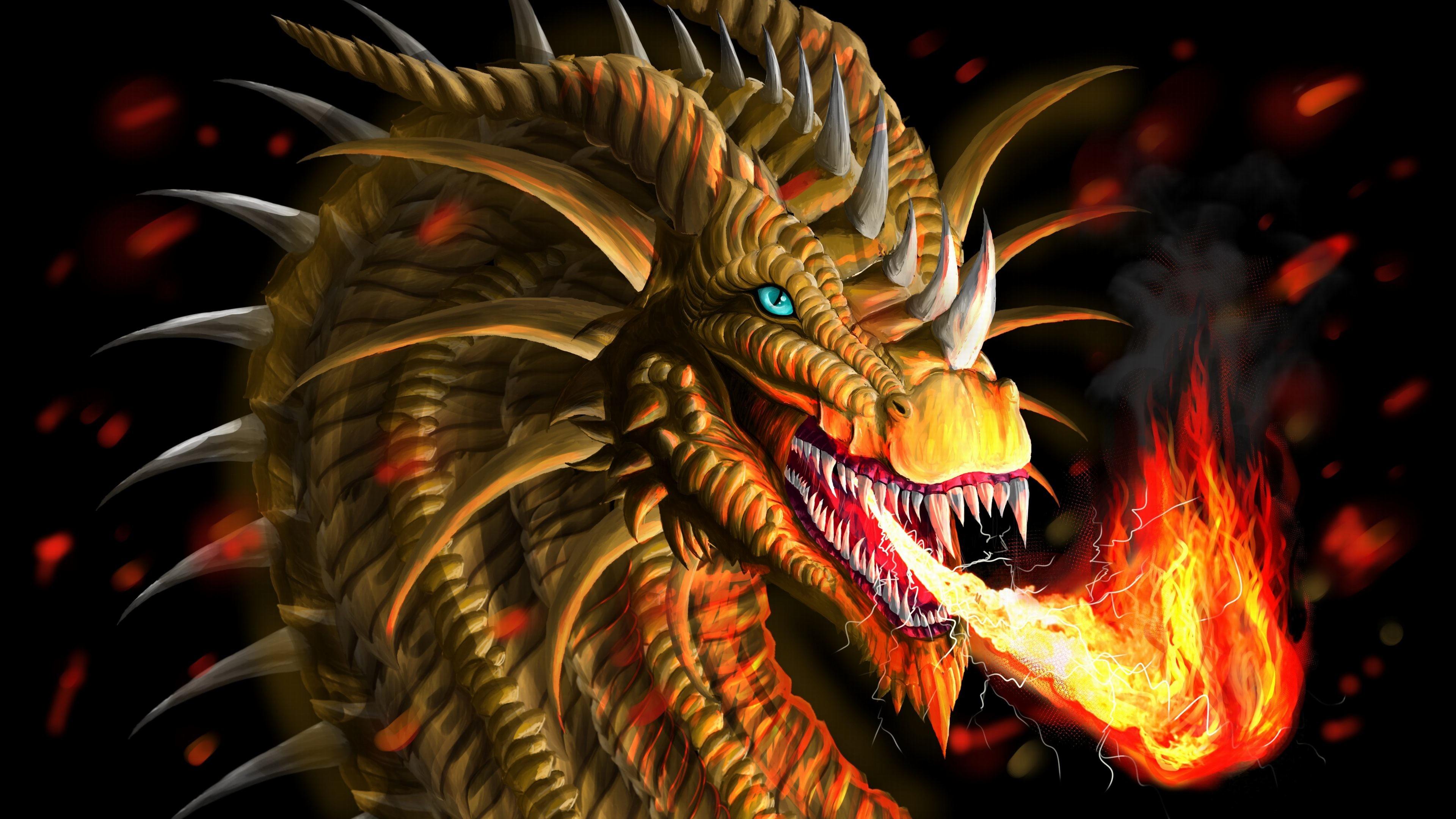 Fire Dragon Wallpaper 3D, HD Wallpaper & background