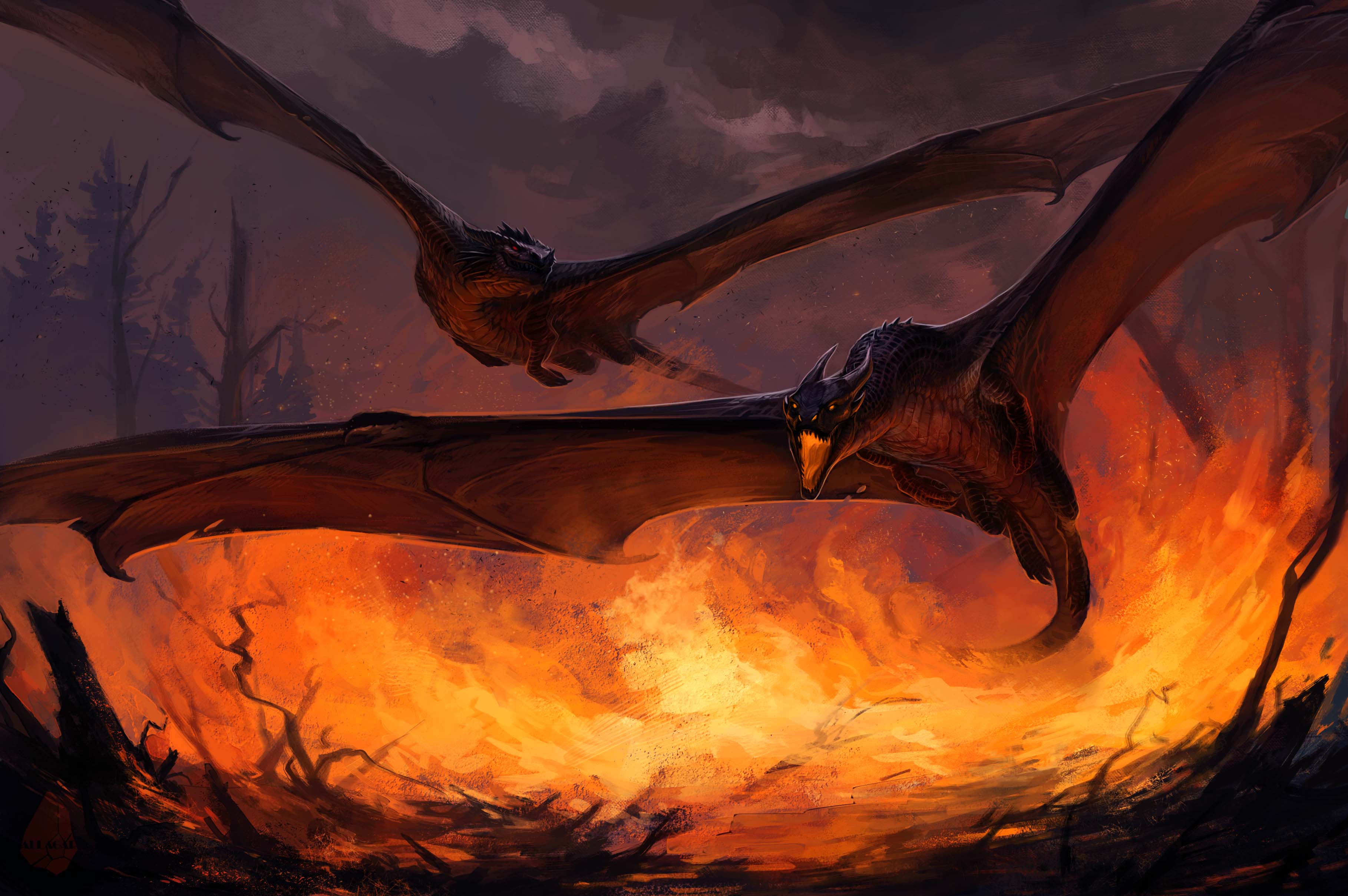 Fire, Dragon wallpaper and background. Fantasy