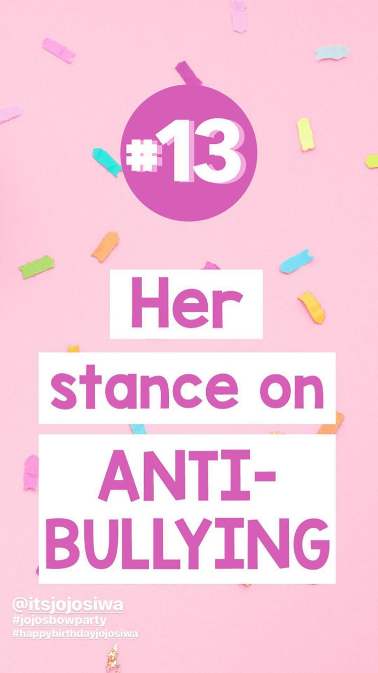 Her Stance In Anti Bullying. Jojo Siwa In 2019