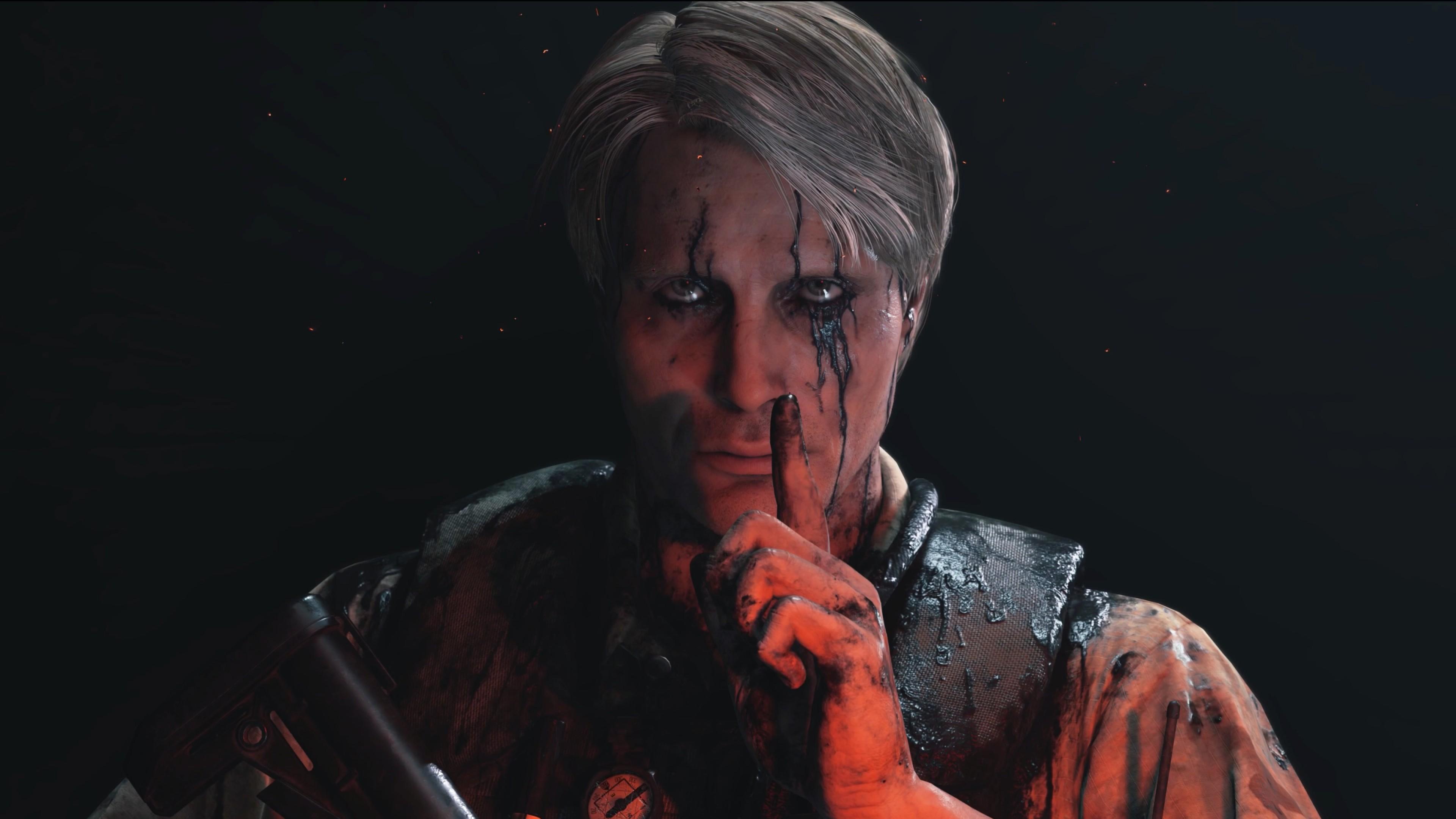 Wallpaper Death Stranding, 4k, screenshot, Mads Mikkelsen, Hideo Kojima, E3 Games
