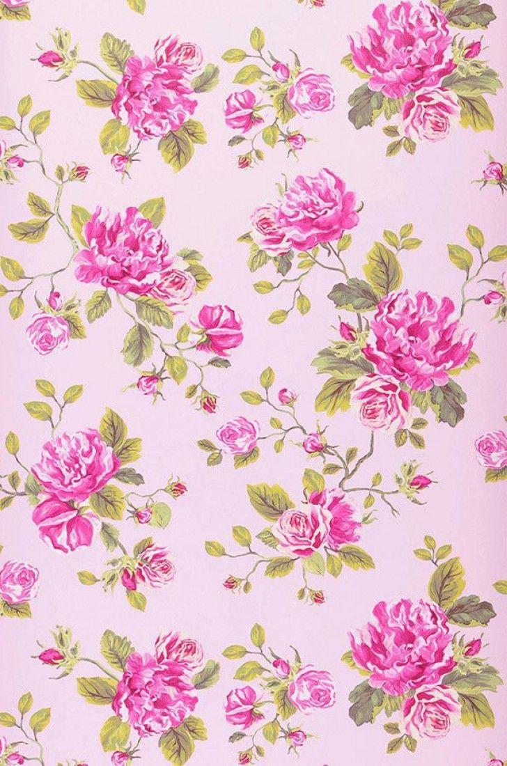 Pink Daisy Vintage 70s Wallpaper
