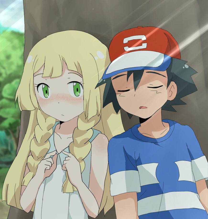 Ash and Lillie.