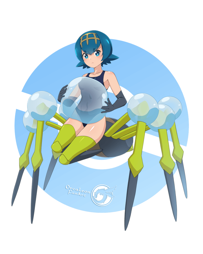 Lana Araquanid_Pokemonster Girl 08 by Orcaleon. Lana :3