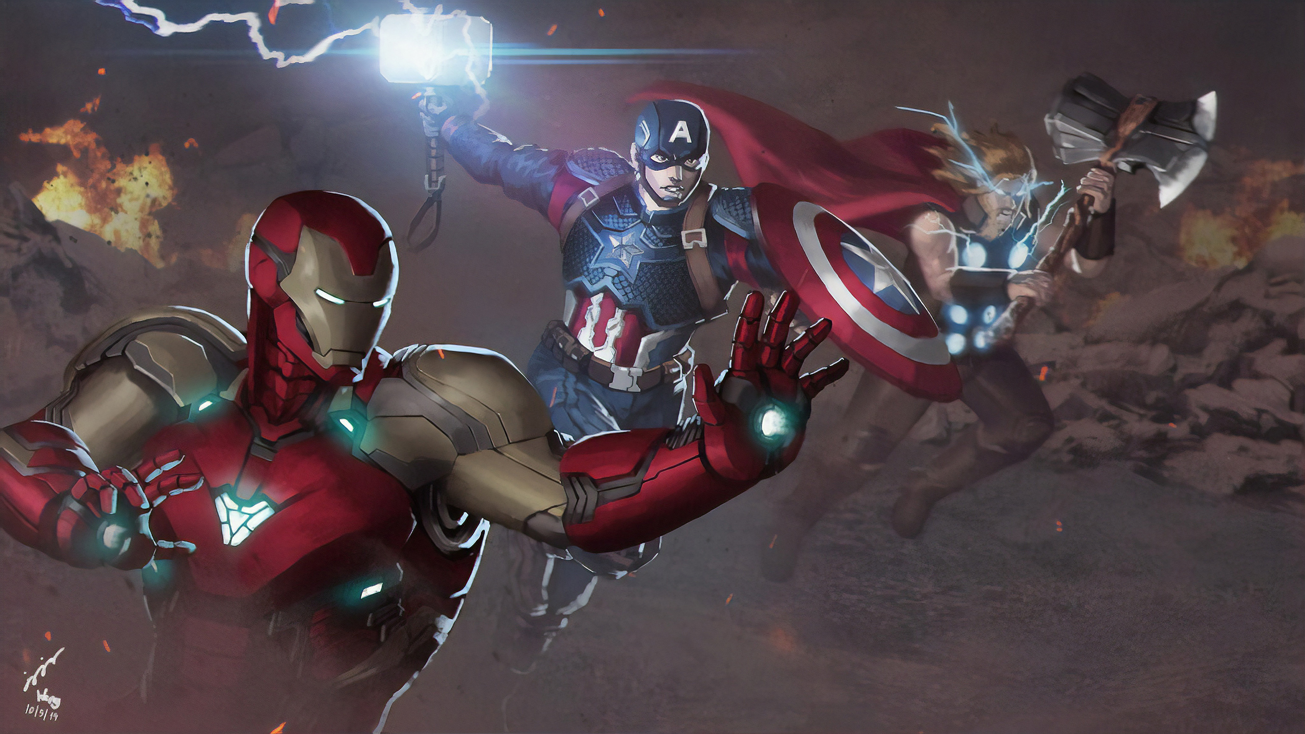 Avengers Endgame Final Battle, HD Superheroes, 4k Wallpaper