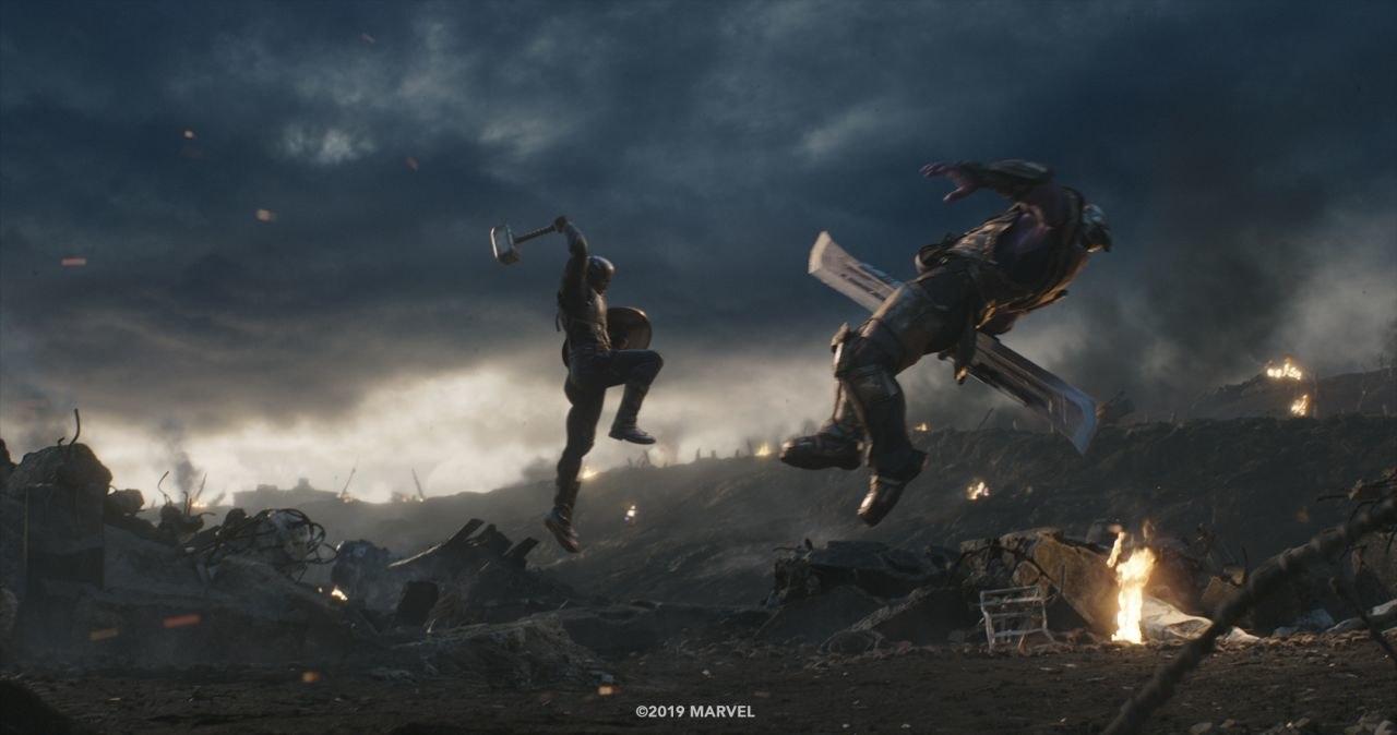 VFX Image From AVENGERS: ENDGAME Show Giant Ant Man, Cap