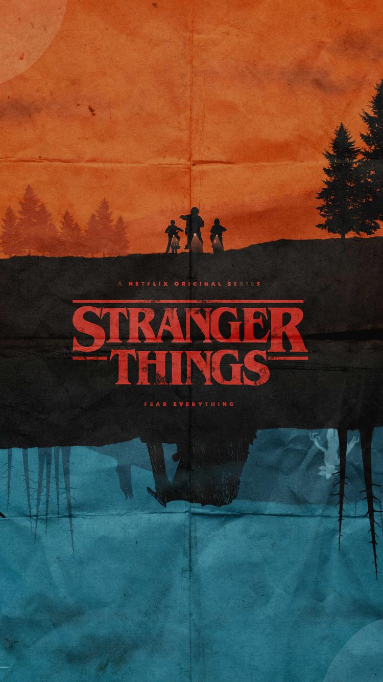 Stranger Things Fanmade Poster 5k iPhone iPhone