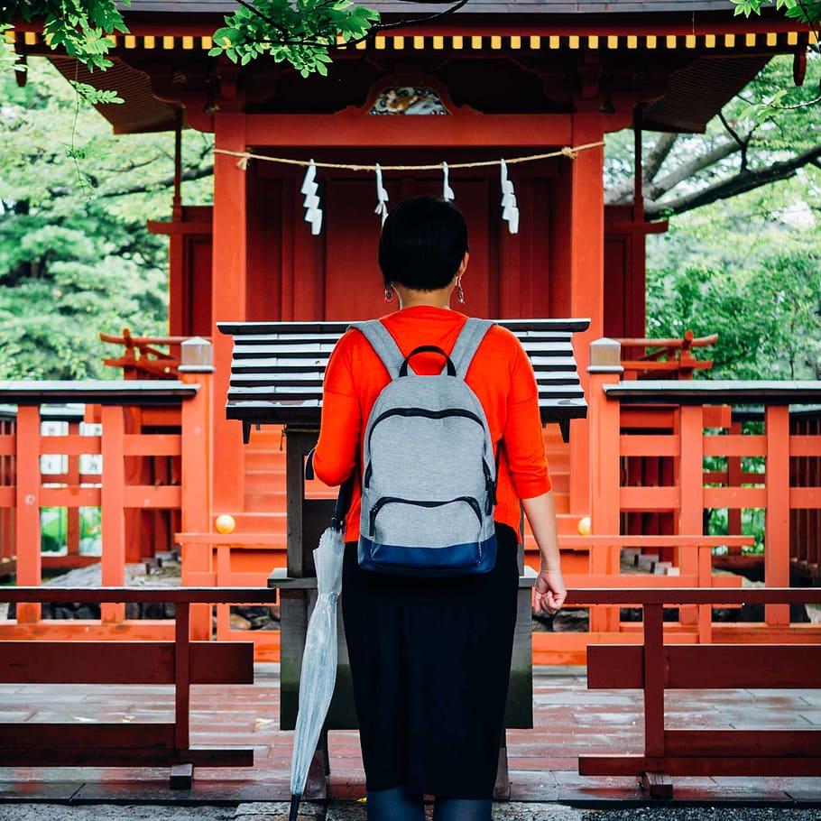 HD wallpaper: japan, kamakura, rear view, architecture