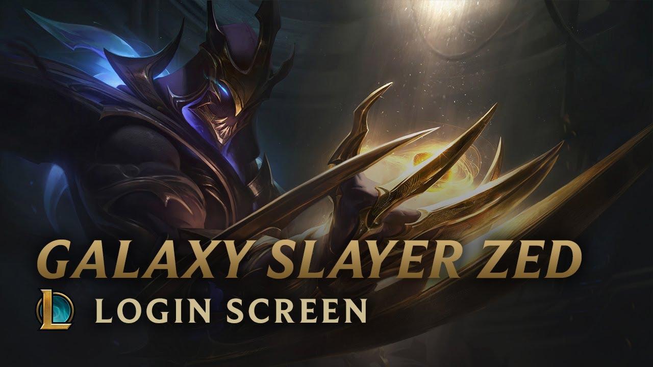 Galaxy Slayer Zed. Login Screen of Legends