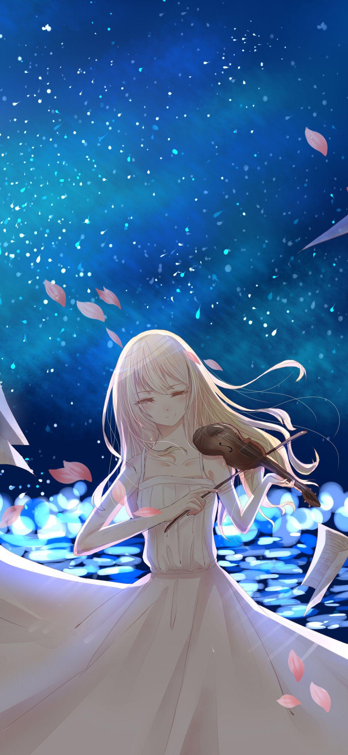 Your Lie in April iPhone Wallpaper Free Your Lie