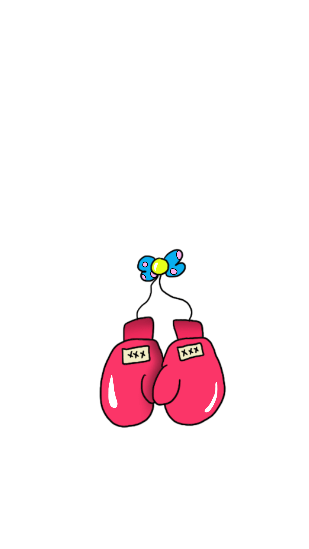 Pink Boxing Gloves iPhone Wallpaper