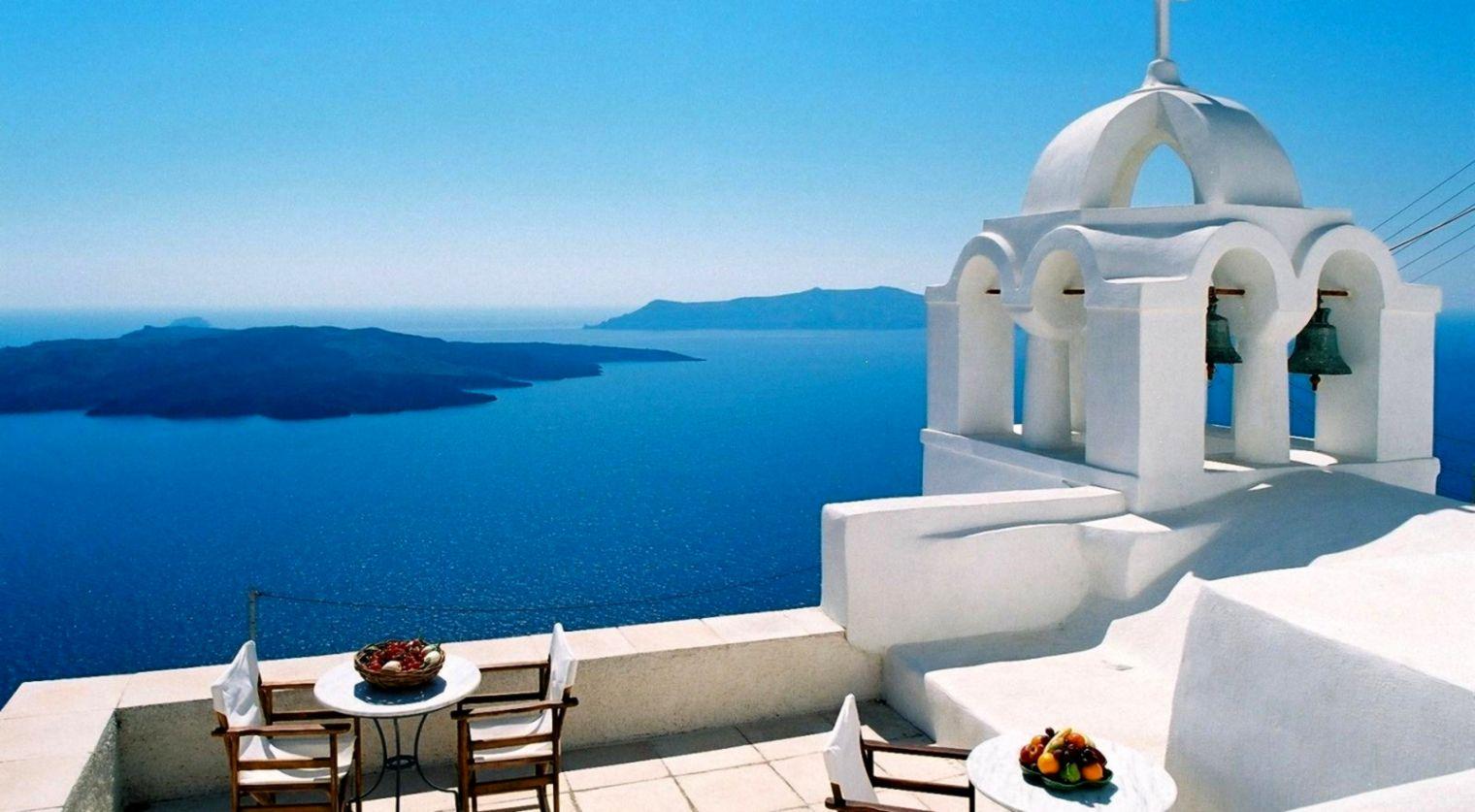 Travel World Santorini Greece HD Wallpaper
