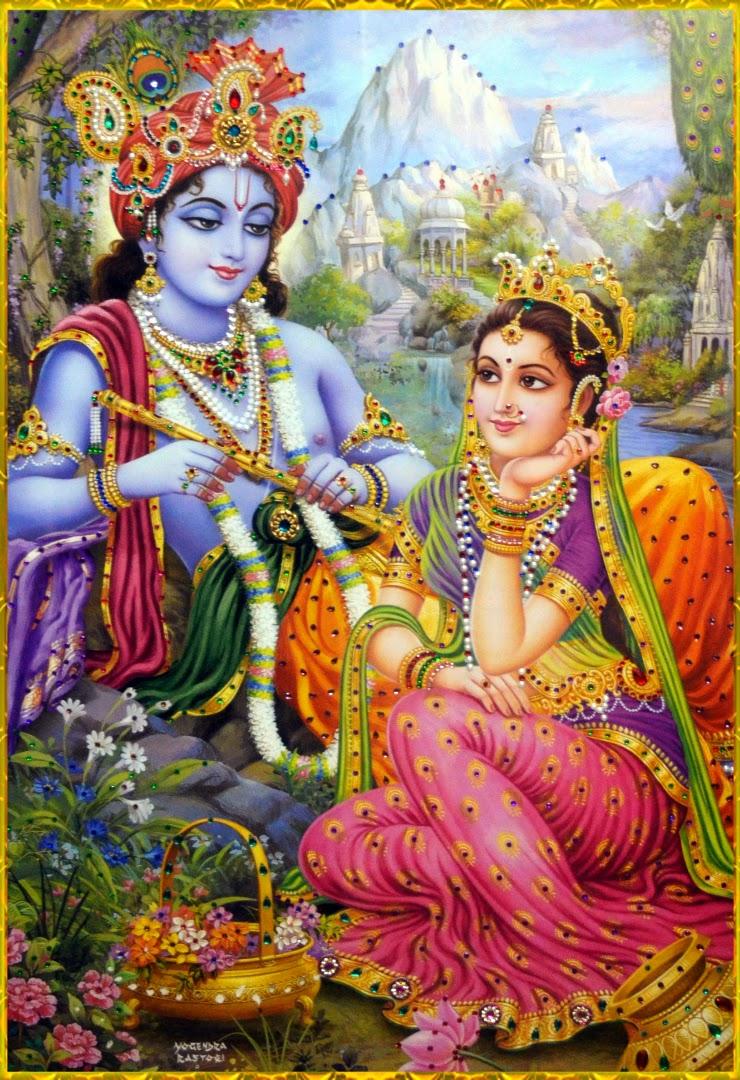 Hindu Devotional Blog: Radha Krishna Picture Mobile Wallpaper