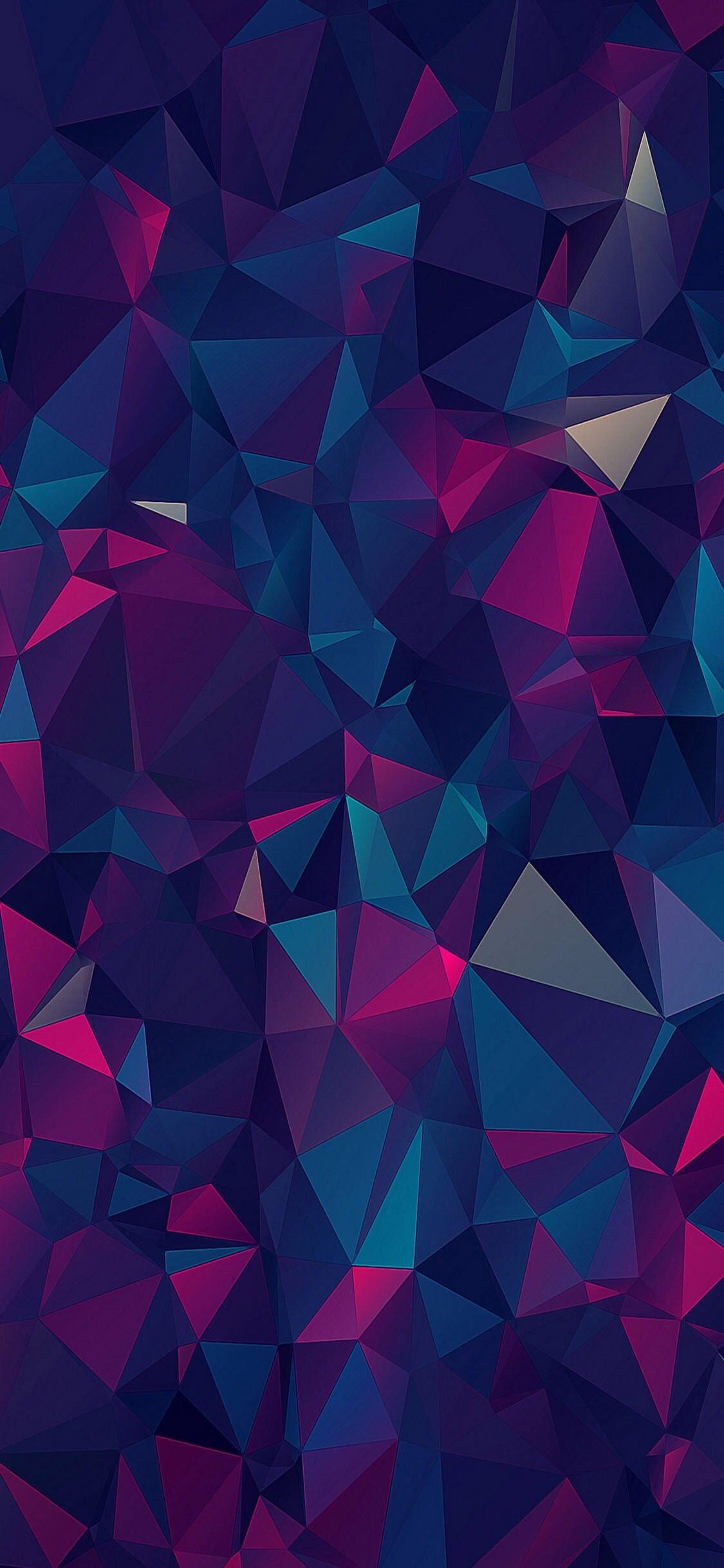 iOS iPhone X, purple, blue, clean, simple, abstract, apple