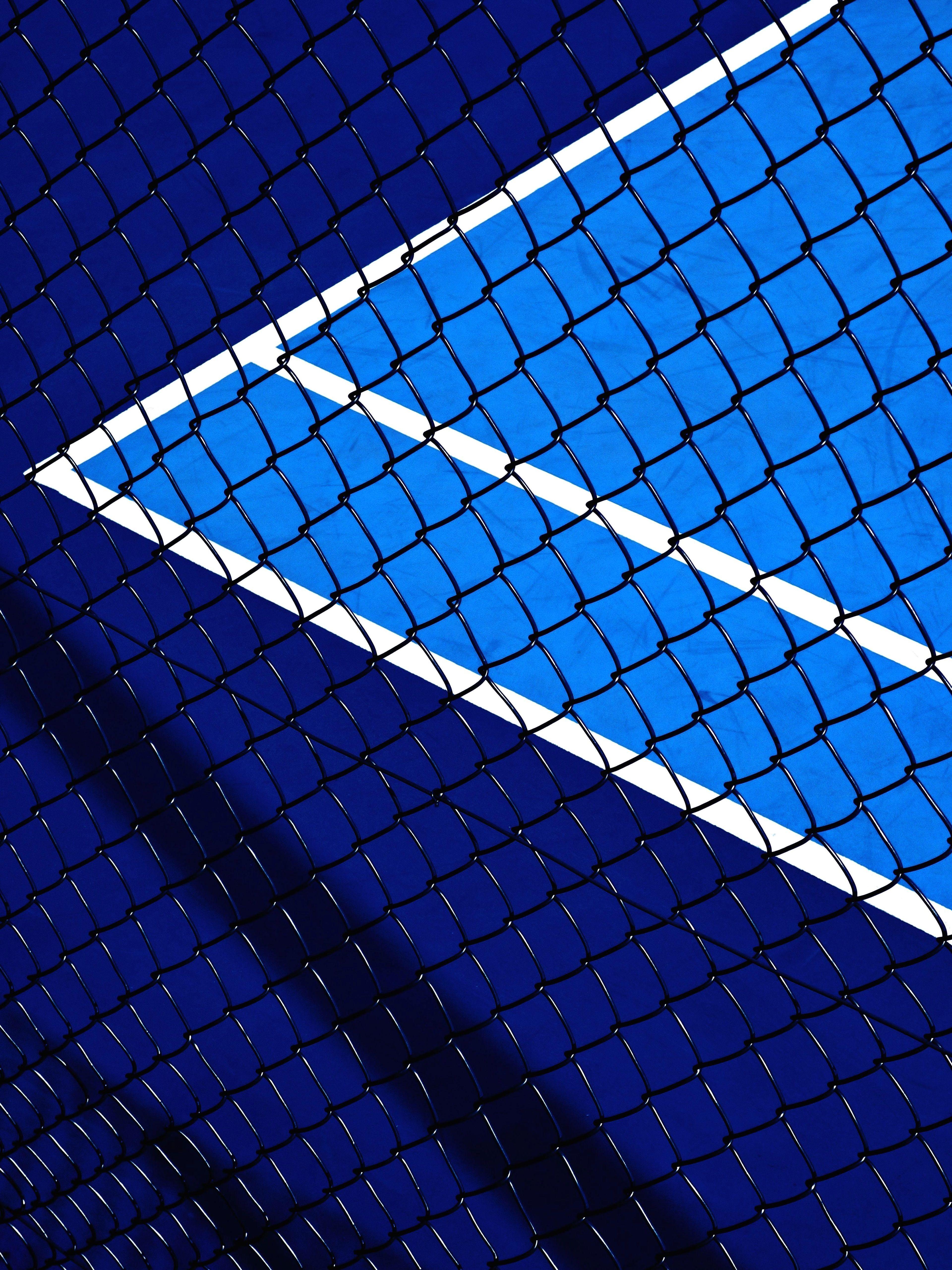 tennis court 4k screen wallpaper HD. Blue
