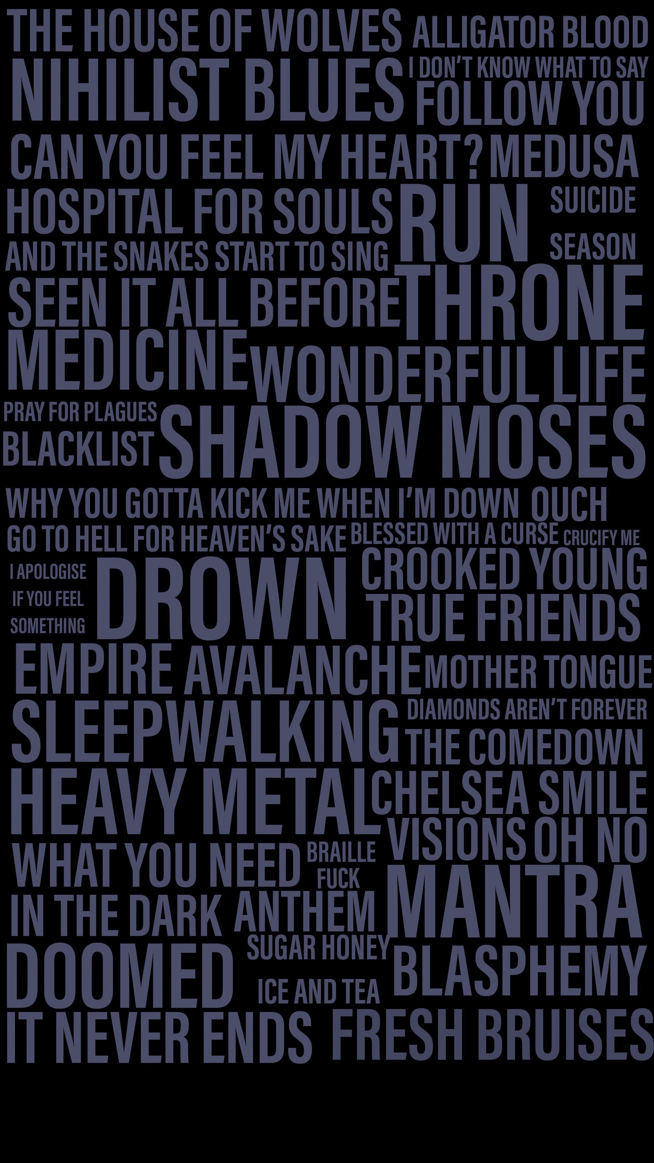 Just spent an hour making this iPhone wallpaper of BMTH song