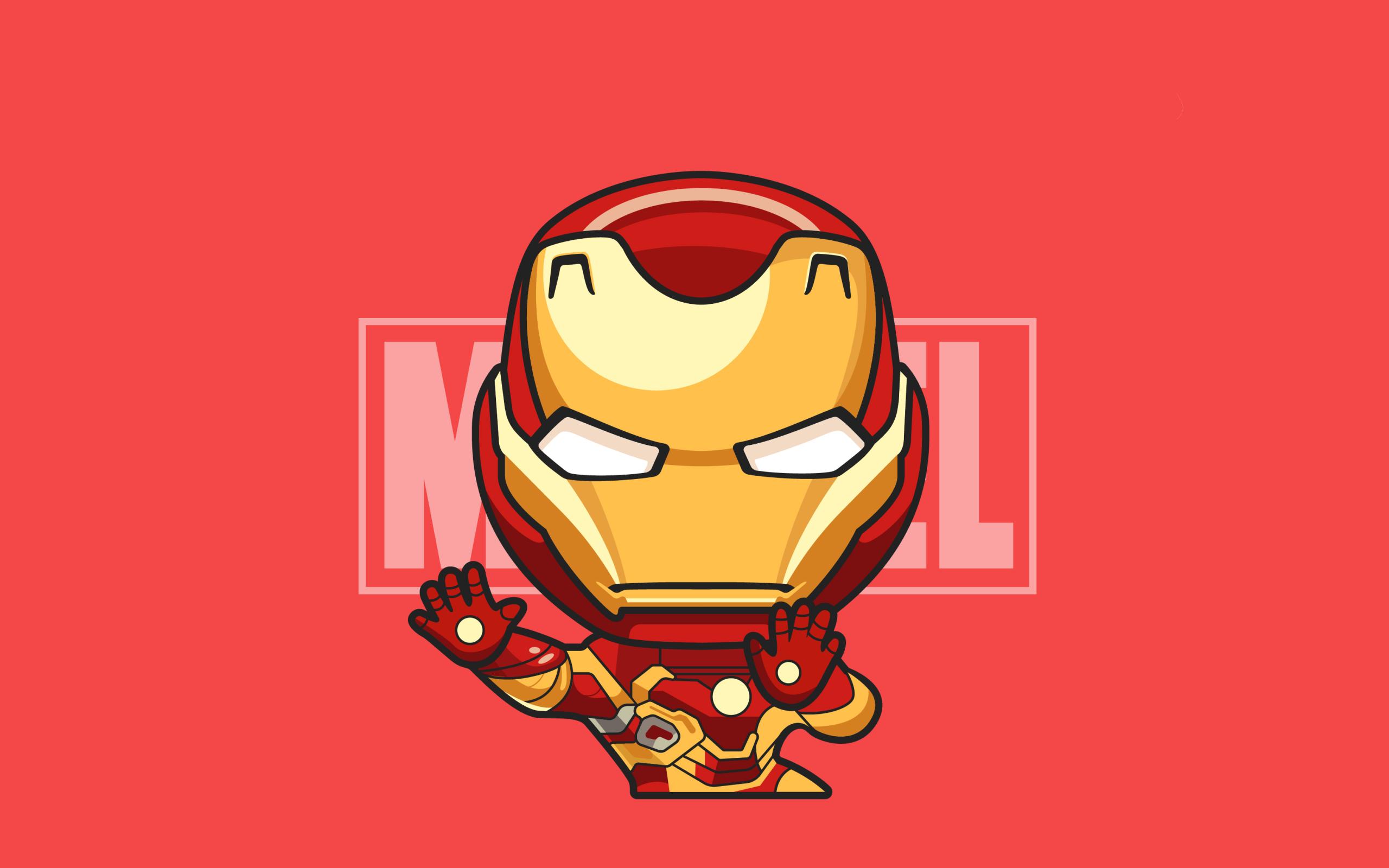 Chibi, Iron Man, Marvel Comics Wallpaper