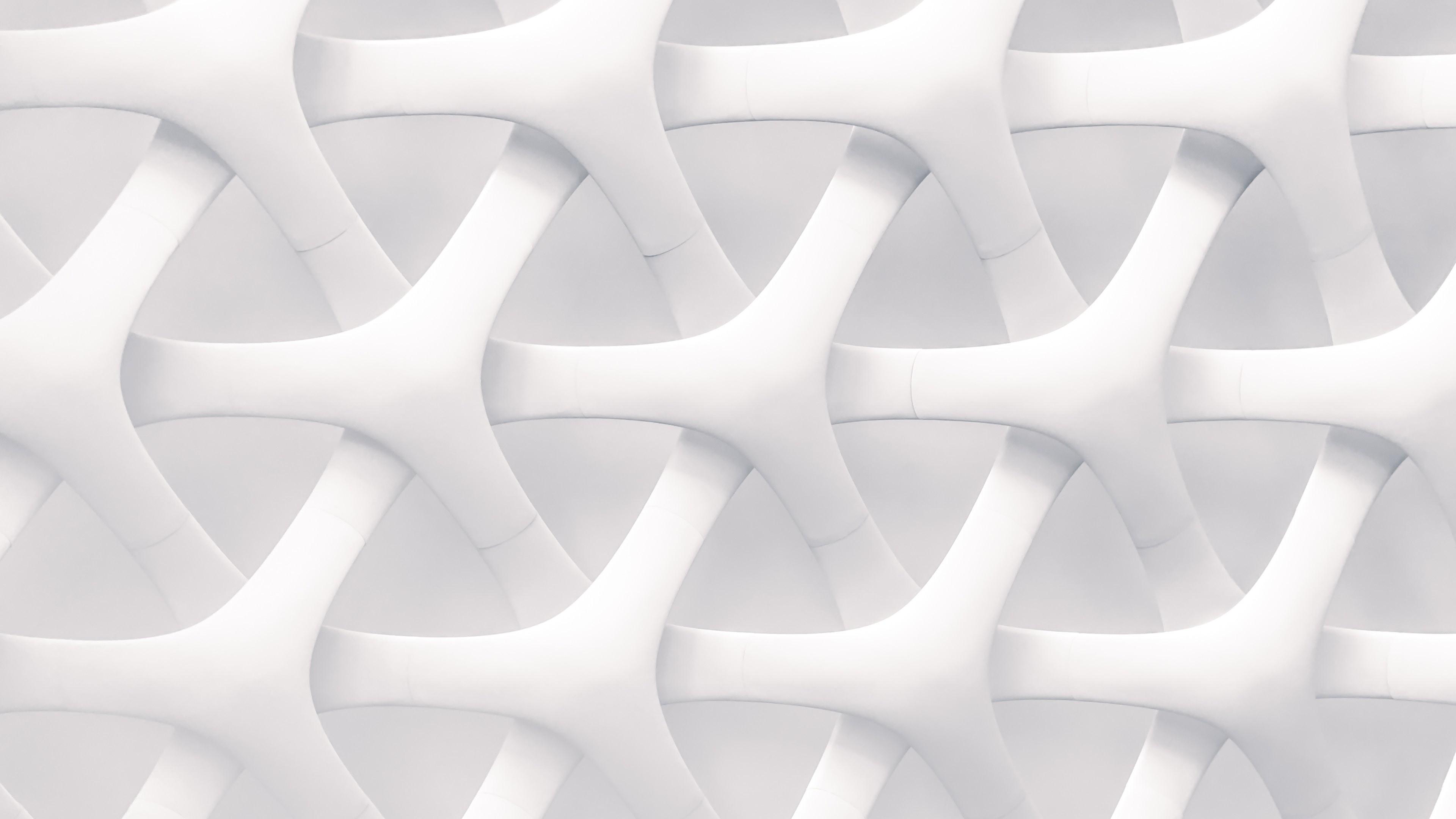 White Texture Pattern Abstract 4K Wallpaper