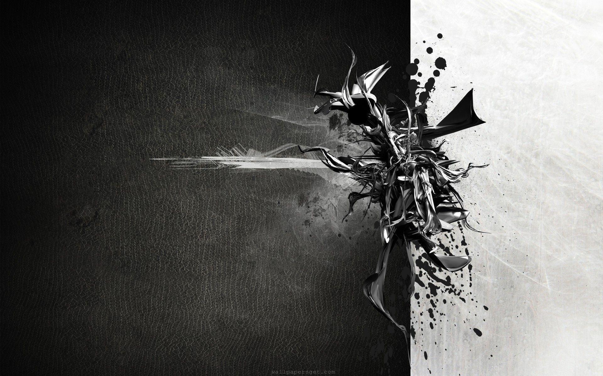 Black and White Abstract Wallpaper background picture