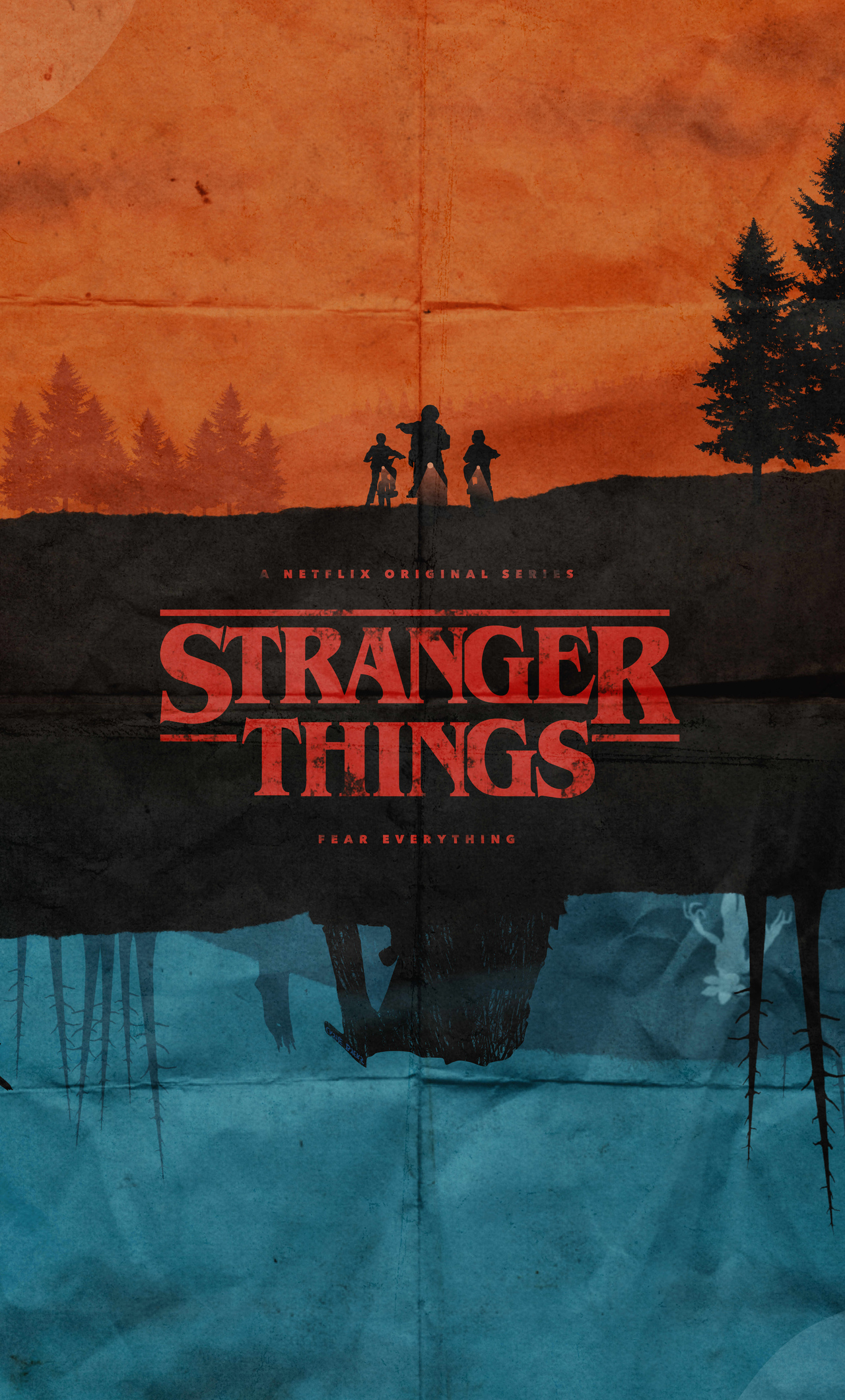 Stranger Things Fanmade Poster 5k iPhone HD 4k