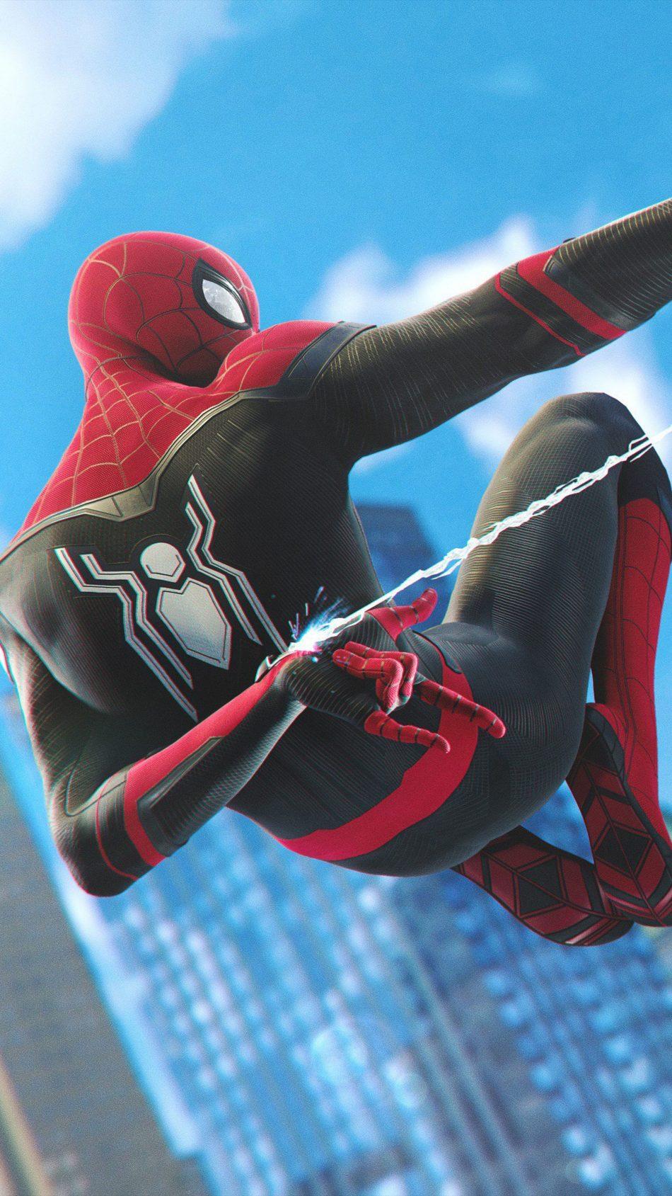 Spider Man Far From Home PS4 Free 4K Ultra HD Mobile Wallpaper