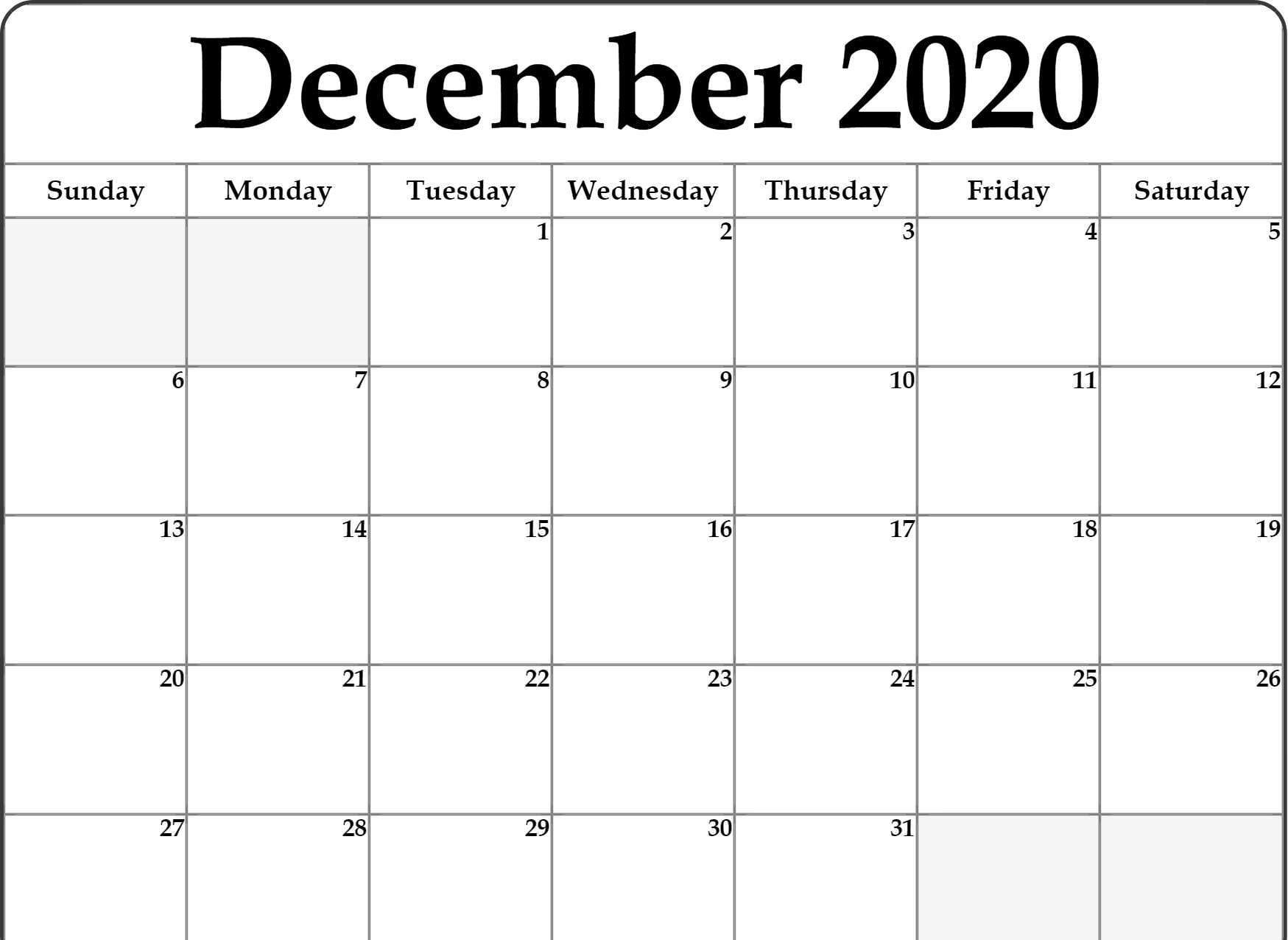 December 2020 Calendar Wallpaper Free December 2020