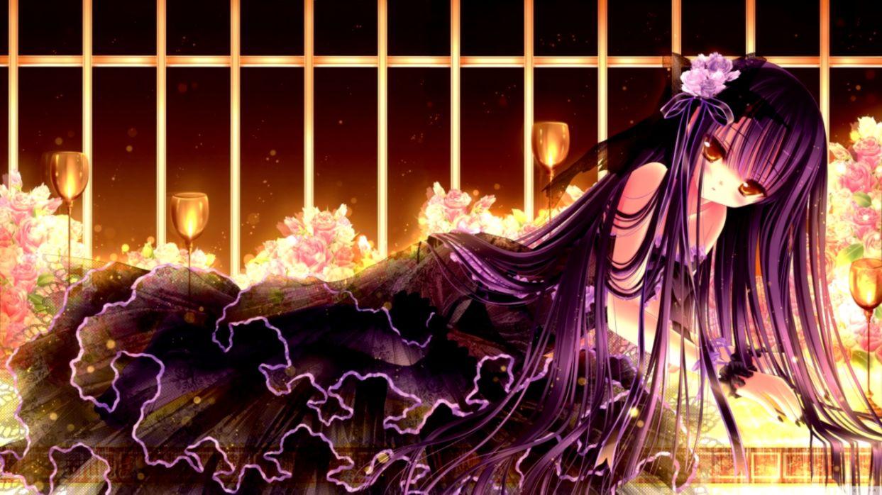 Beauty Dress Girl Anime HD Wallpaper