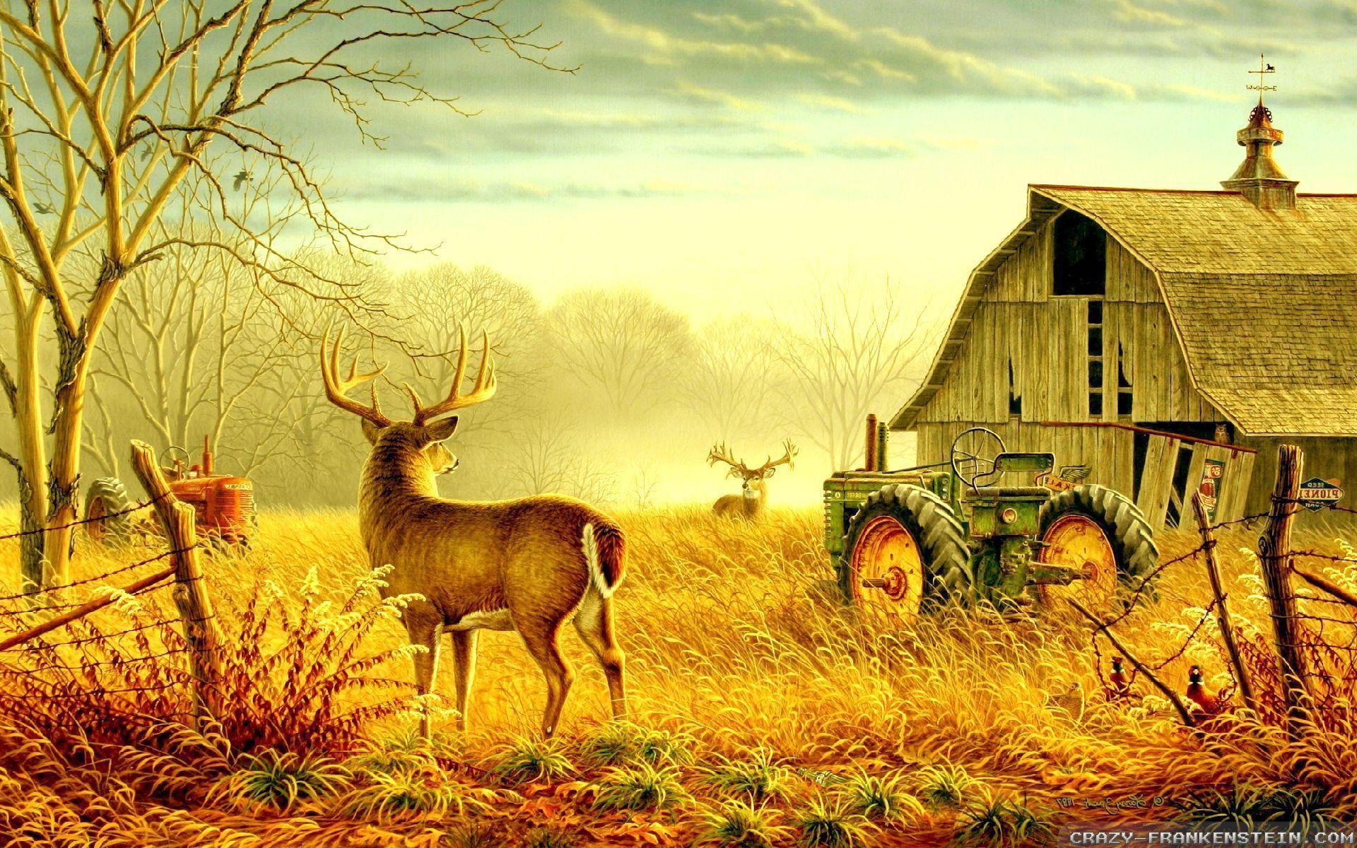Fall Country Farms Wallpaper