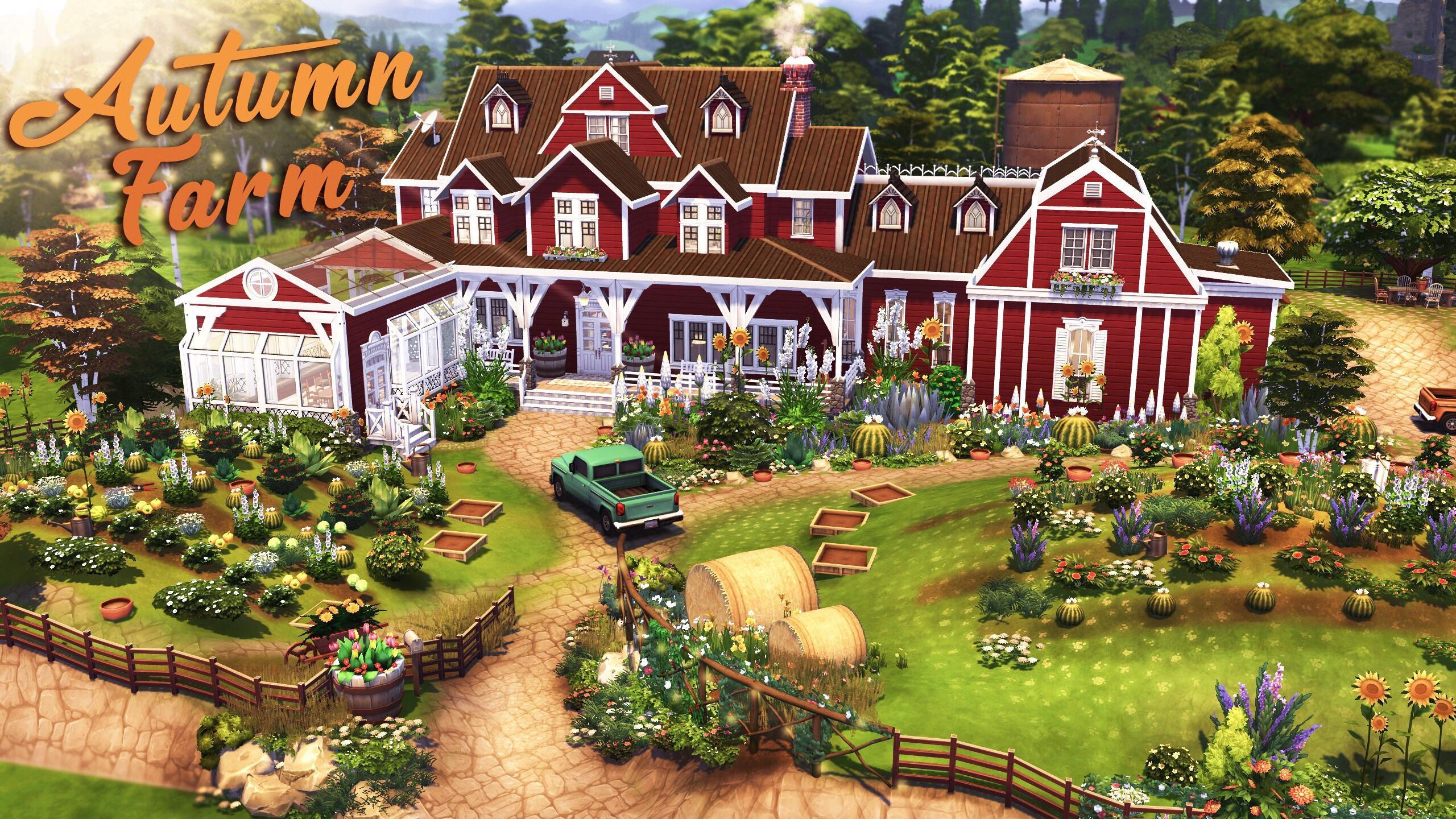 I built a huge Autumn Farm!!